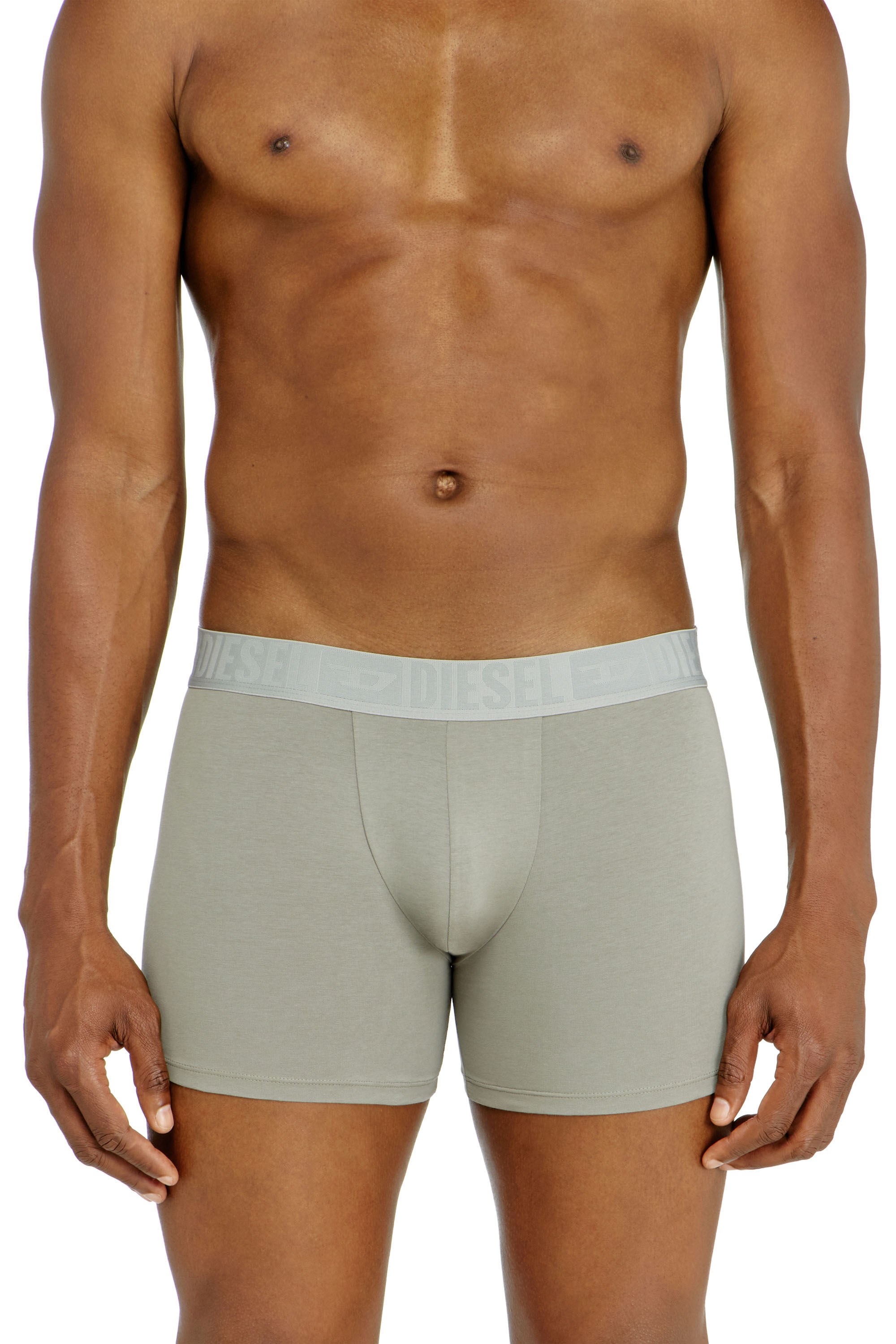 Diesel - SEBASTIAN-D-CORE-3PACK, Herren Boxer-Slips aus stretch-baumwolle im Dreierpack in Schwarz/Grau - 3