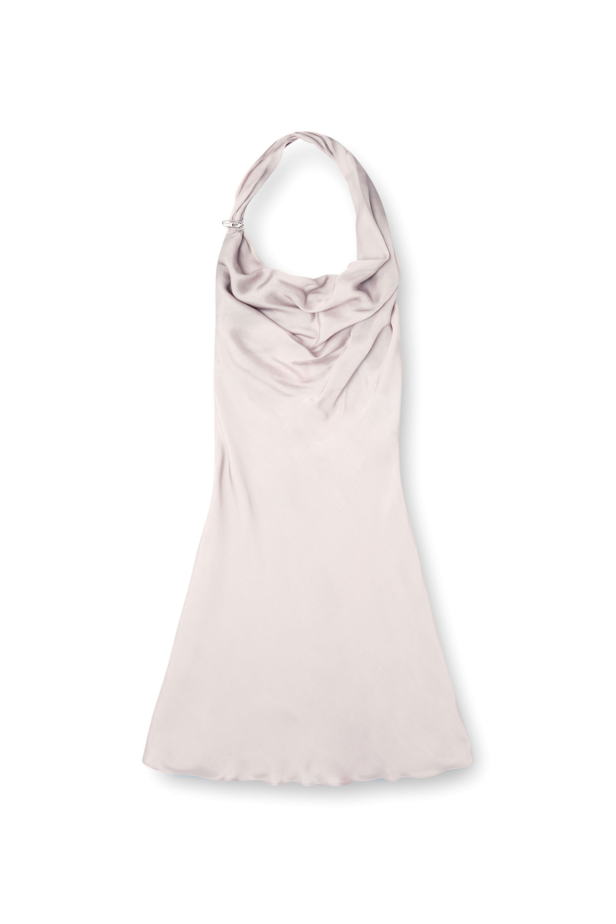 Diesel - D-ESTINY, Damen Schräg geschnittenes Kleid mit asymmetrischem Saum in Lila - 2