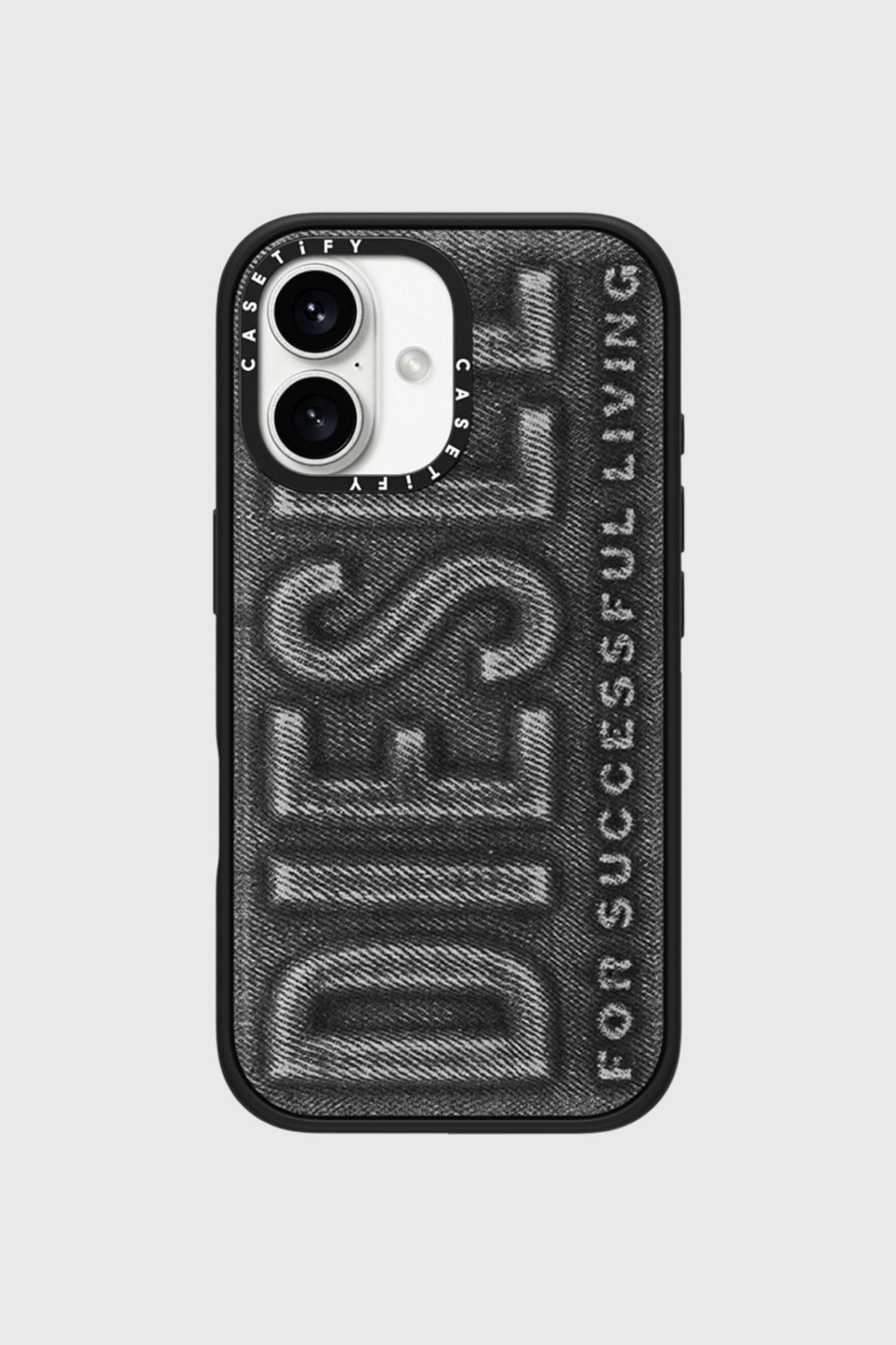 Diesel - 60562 MOULDED CASE, Unisex H&uuml;lle Biscotto impact f&uuml;r iPhone 16 in Schwarz - 1