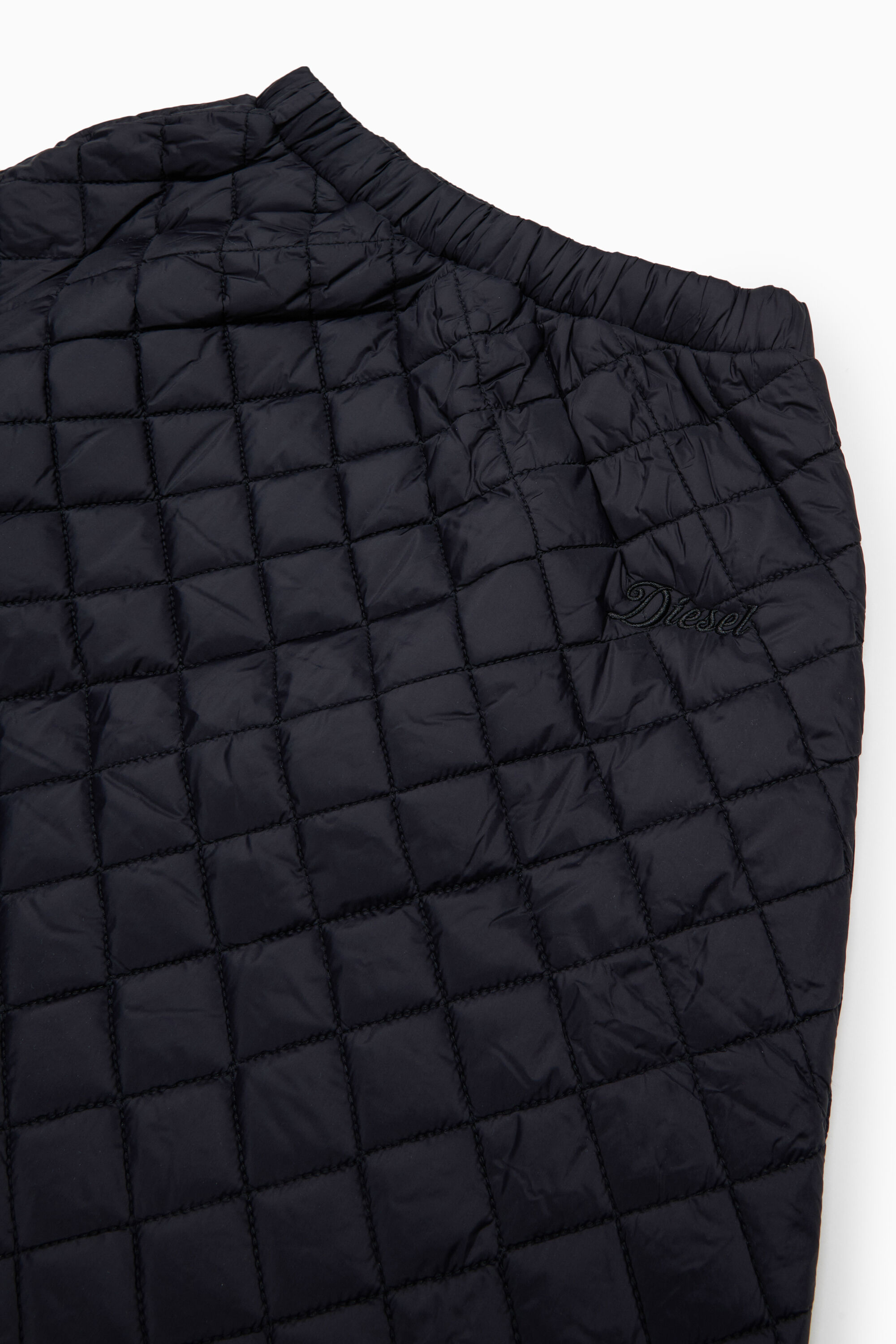 Diesel - GMONTY, Damen Gestepptes Nylon-Rock in Schwarz - 3