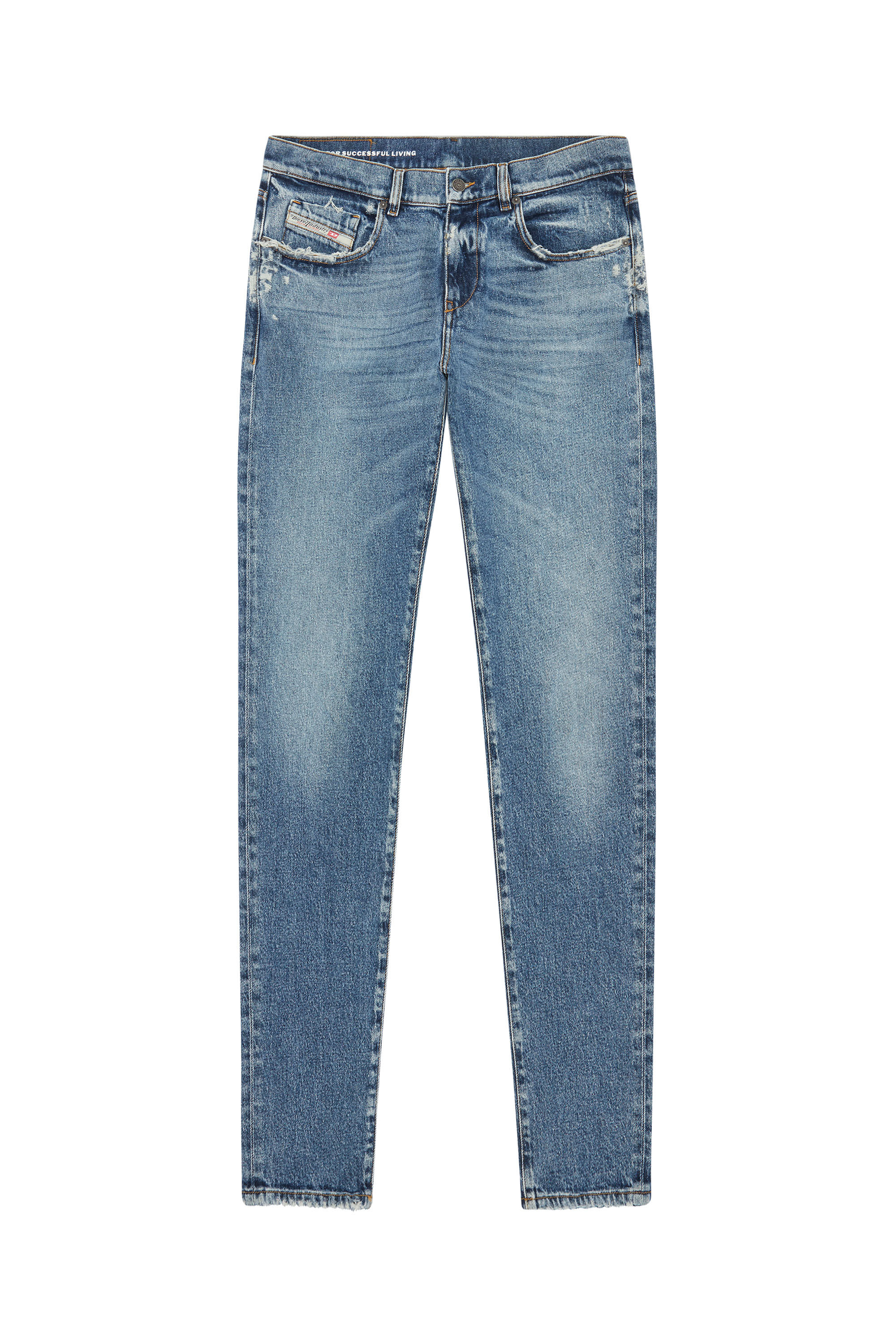 Diesel - Slim Jeans 2019 D-Strukt 09F16, Mittelblau - Image 2