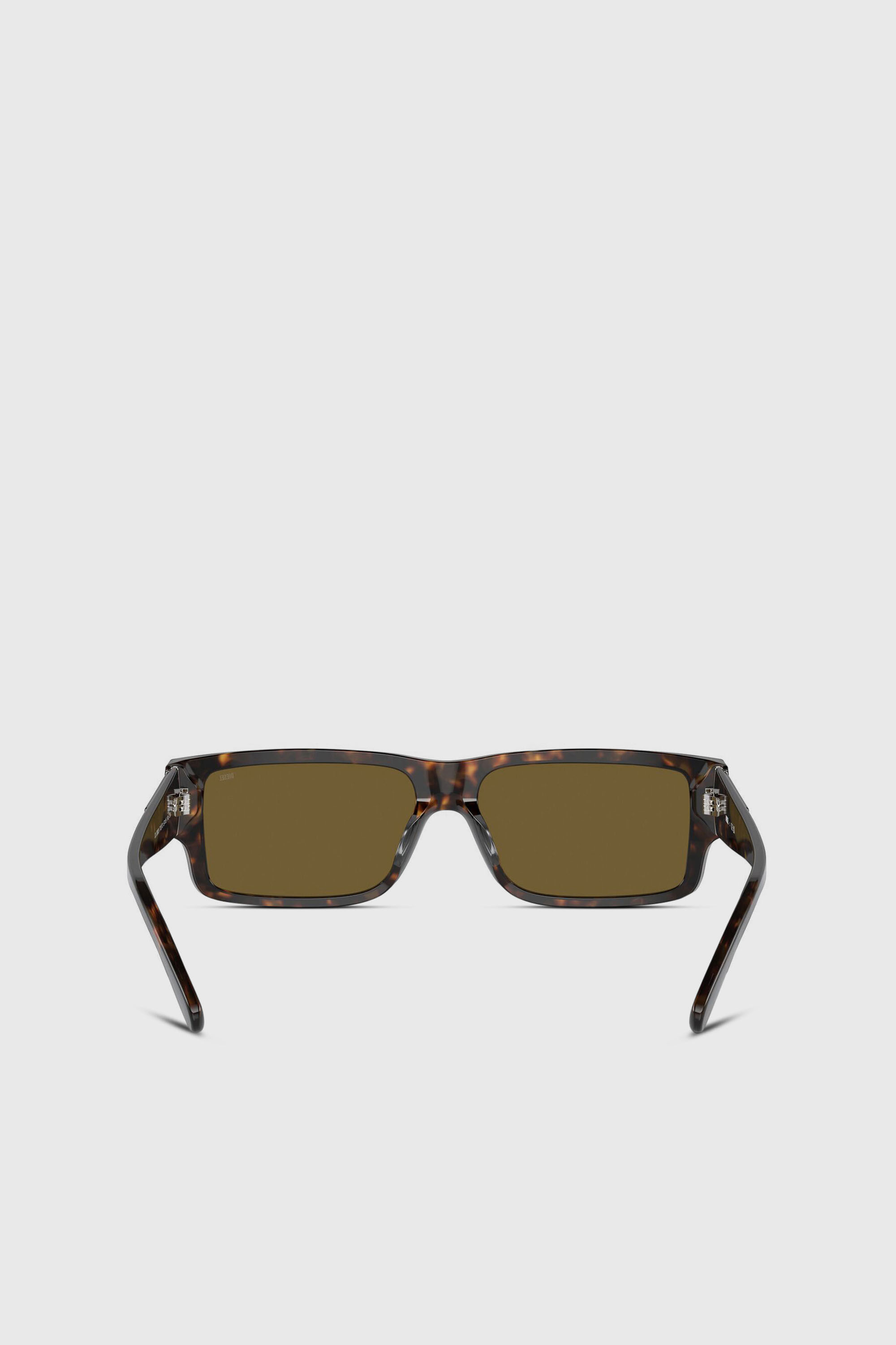 Diesel - 0DL2003 SIZE 57, Herren Rechteckiges Modell Brille in Braun - 3