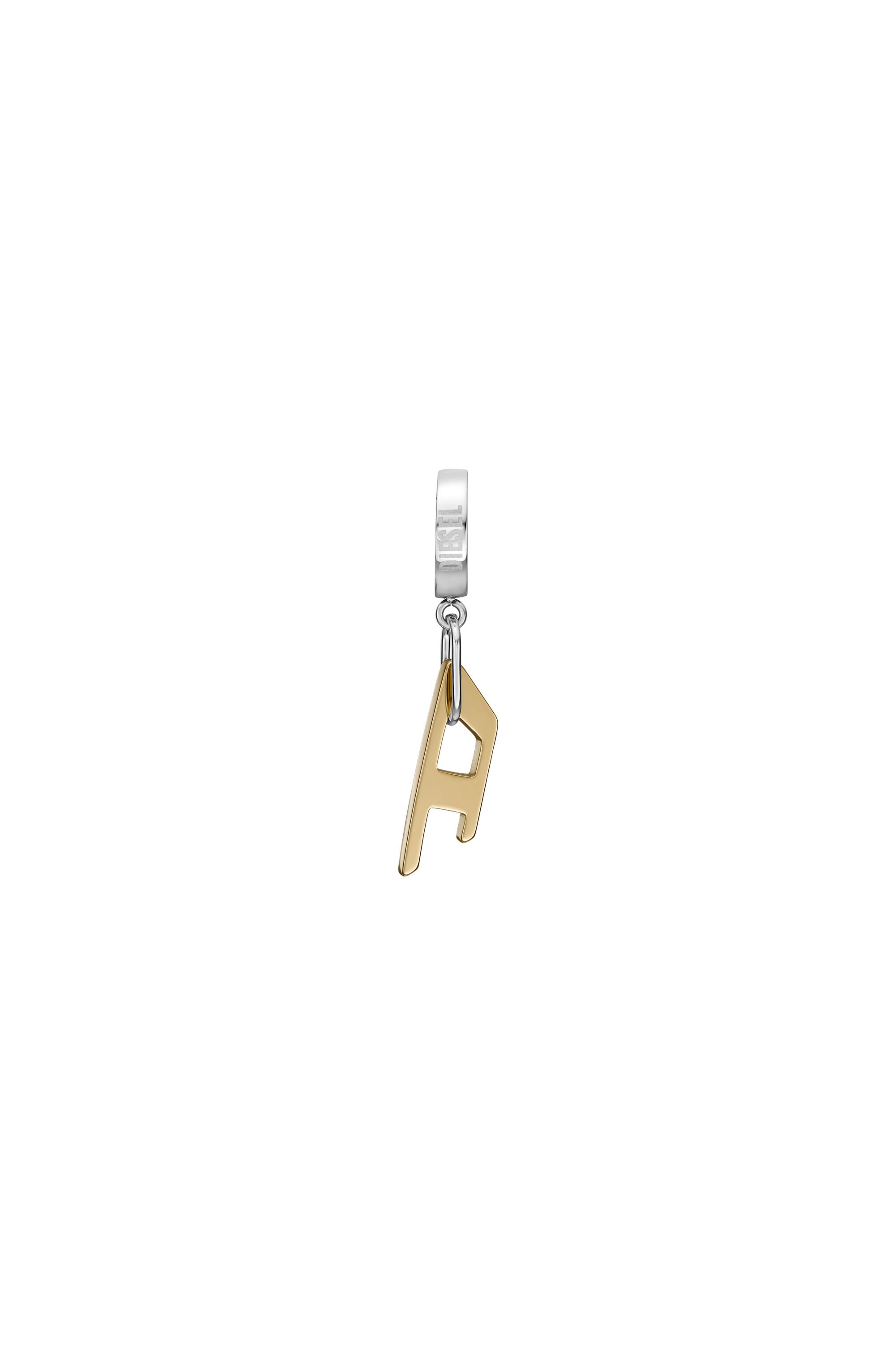 Diesel - DX1419, Unisex Zweifarbiger Edelstahl-Ohrring in Gold - 2