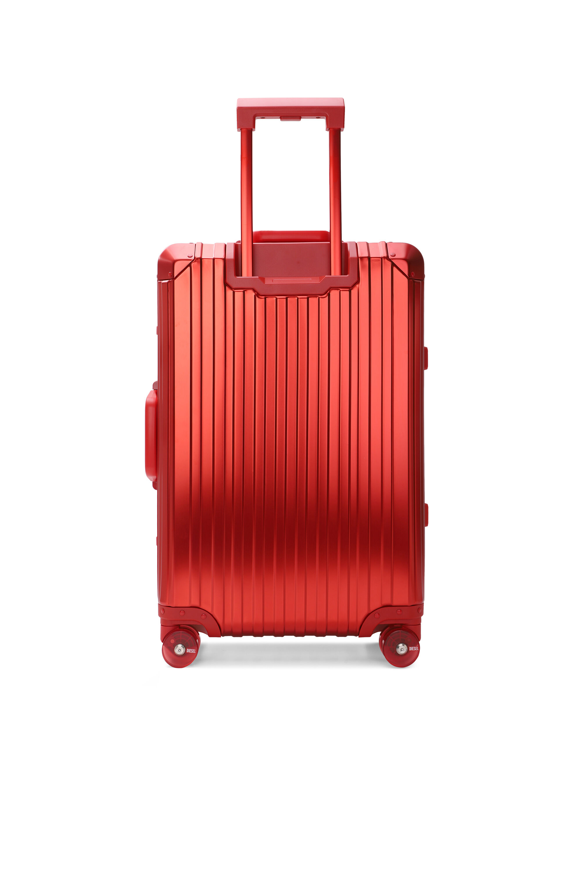 Diesel - DIESEL ALUMINUM TROLLEY- DSL002, Unisex Koffer aus Aluminium Gr&ouml;&szlig;e M in Rot - 2