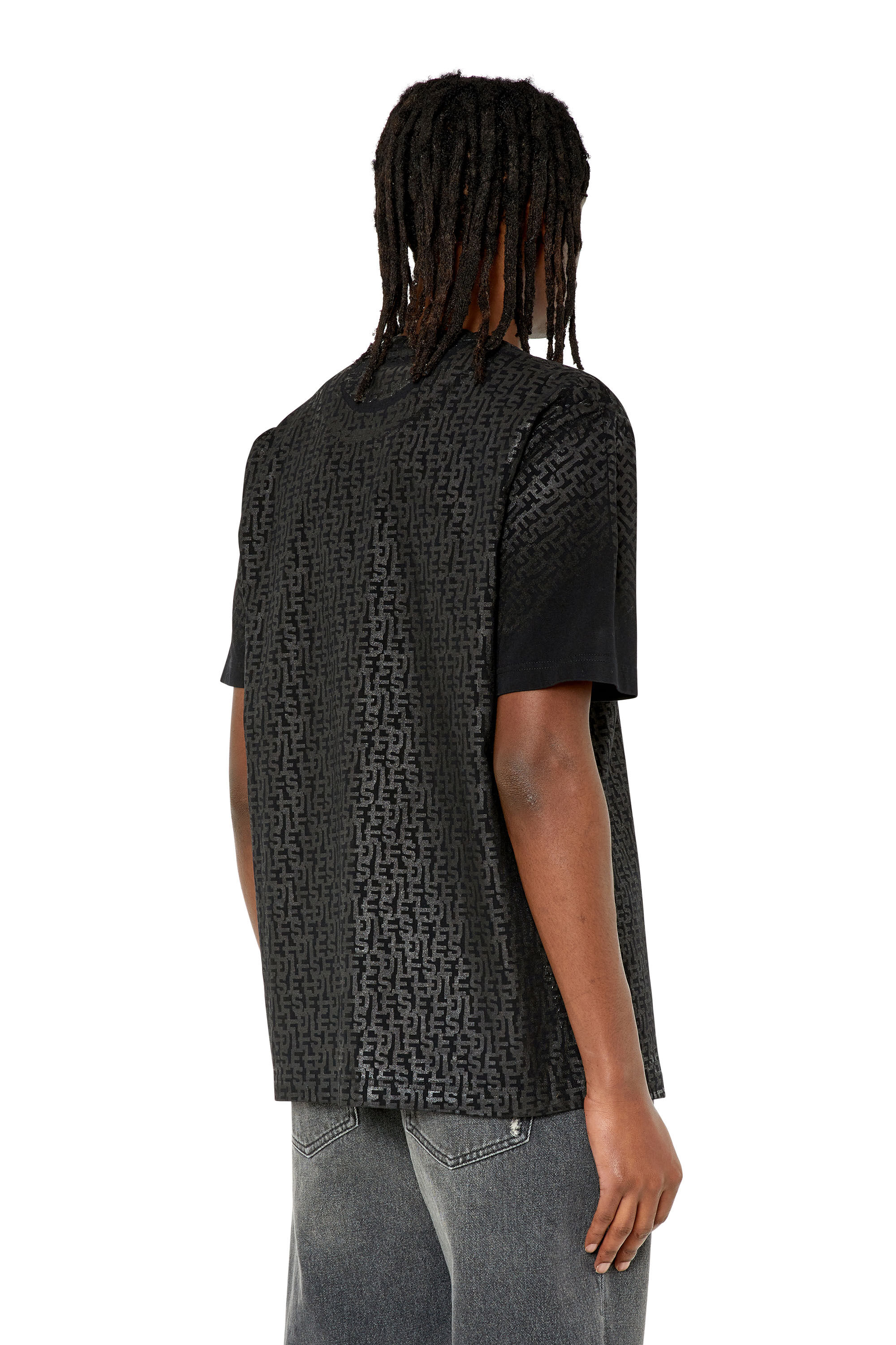 Diesel - T-JUST-MONO, Schwarz - Image 4