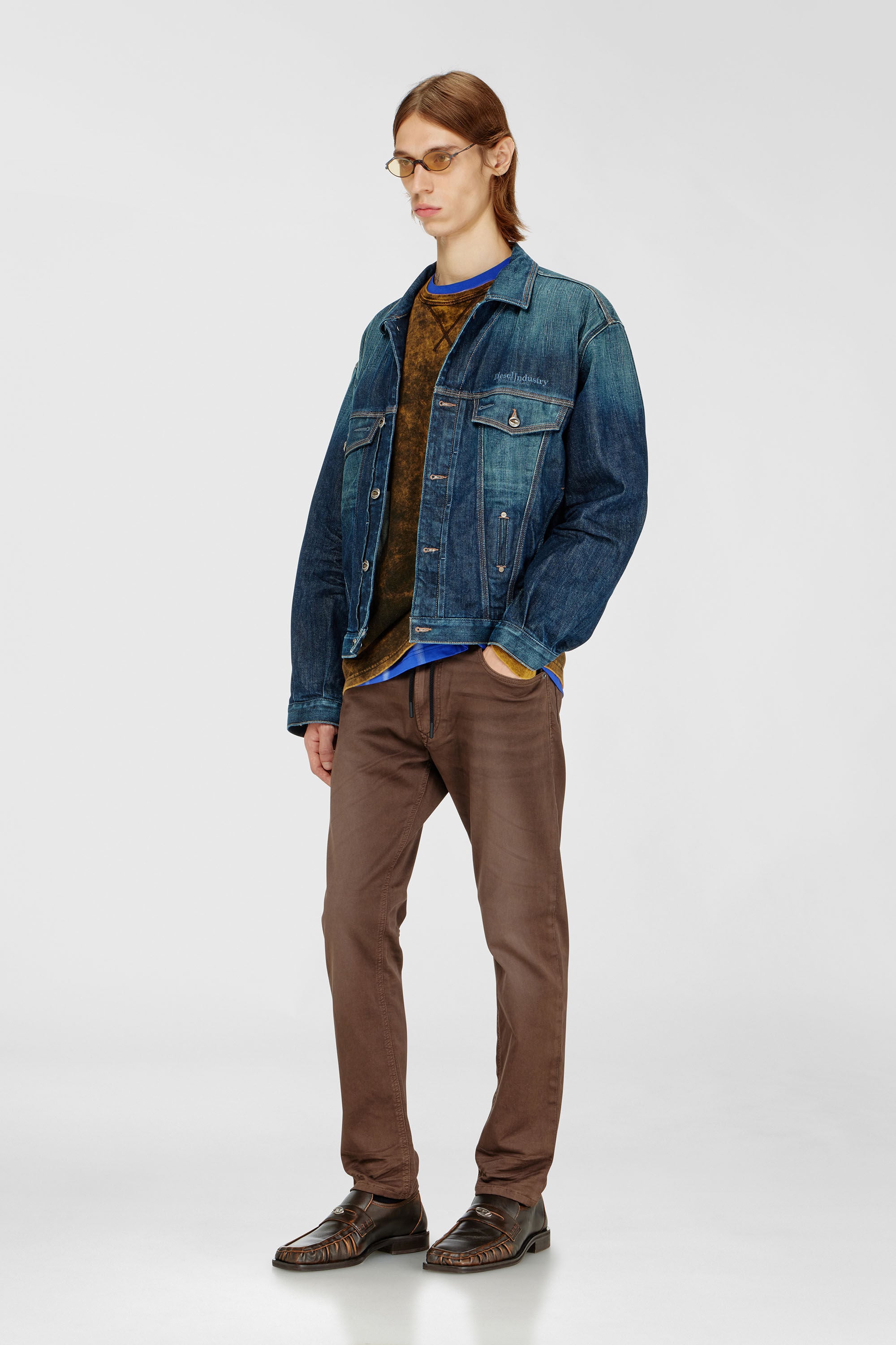 Diesel - Herren Regular 2032 D-Krooley Joggjeans&reg; 0670M, Braun - 1
