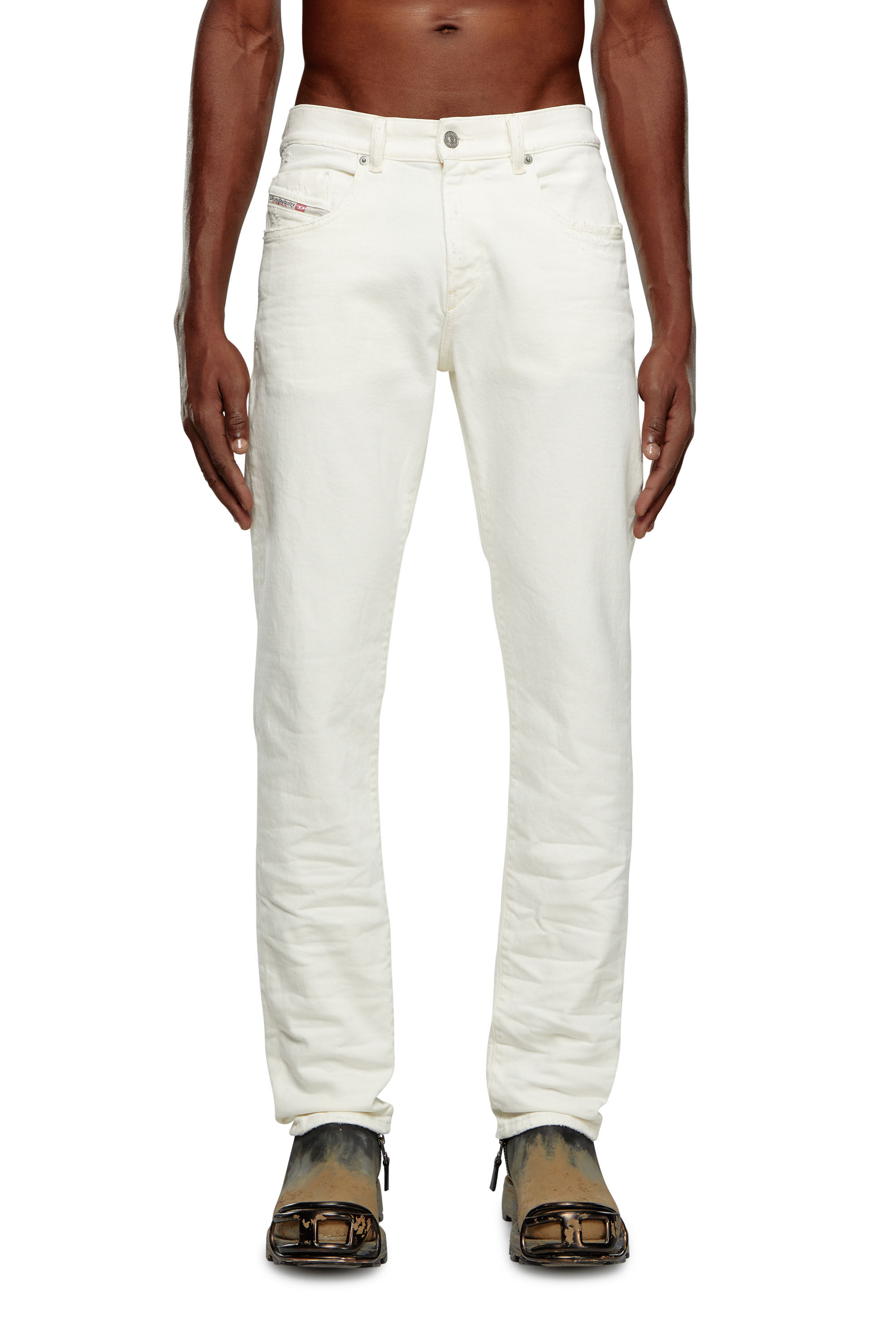 Diesel - Slim Jeans 2019 D-Strukt 09I15, Weiß - Image 3