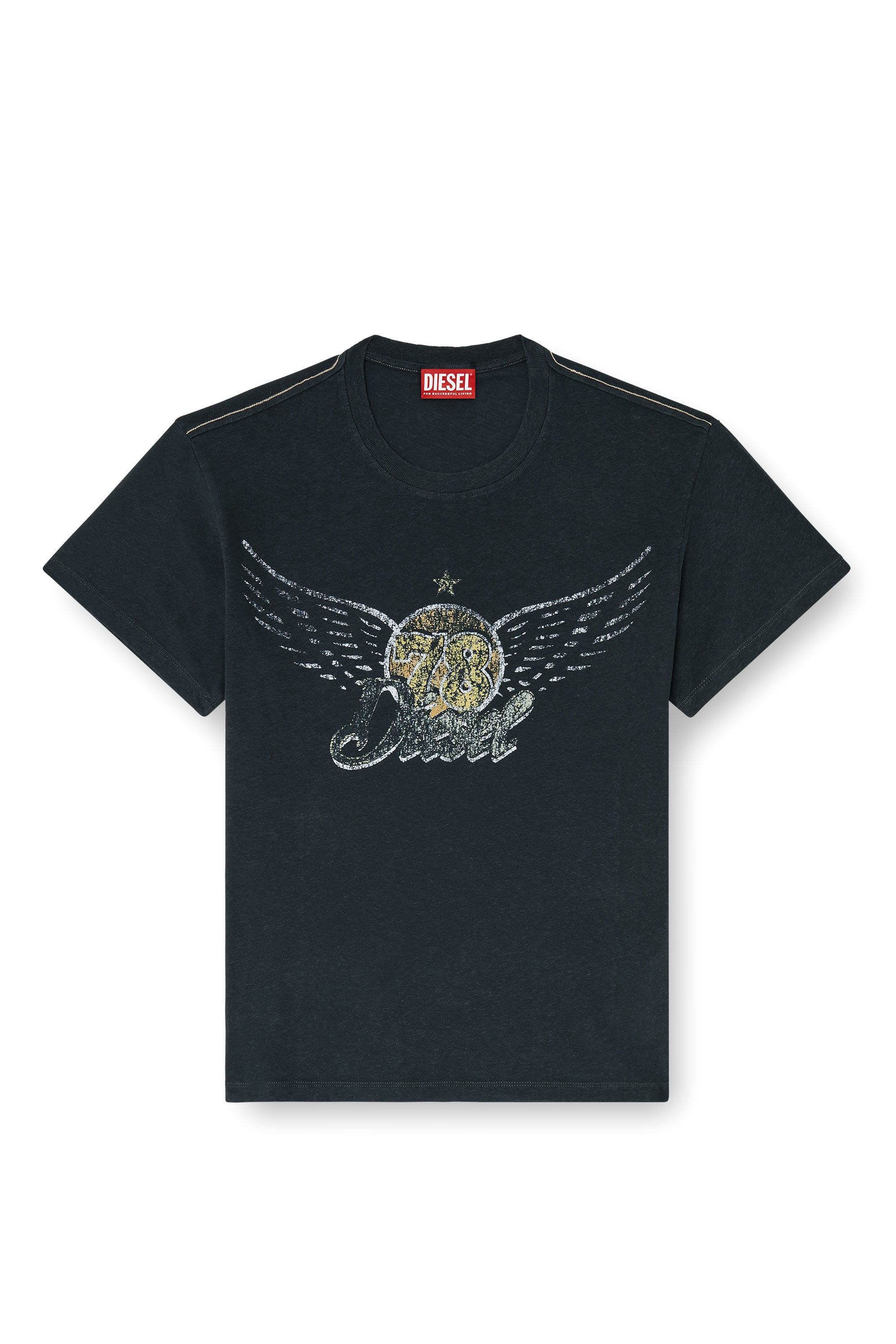 Diesel - T-GERIO-A, Herren T-Shirt aus Baumwolle-Hanf mit Konzertgrafik in null - 2