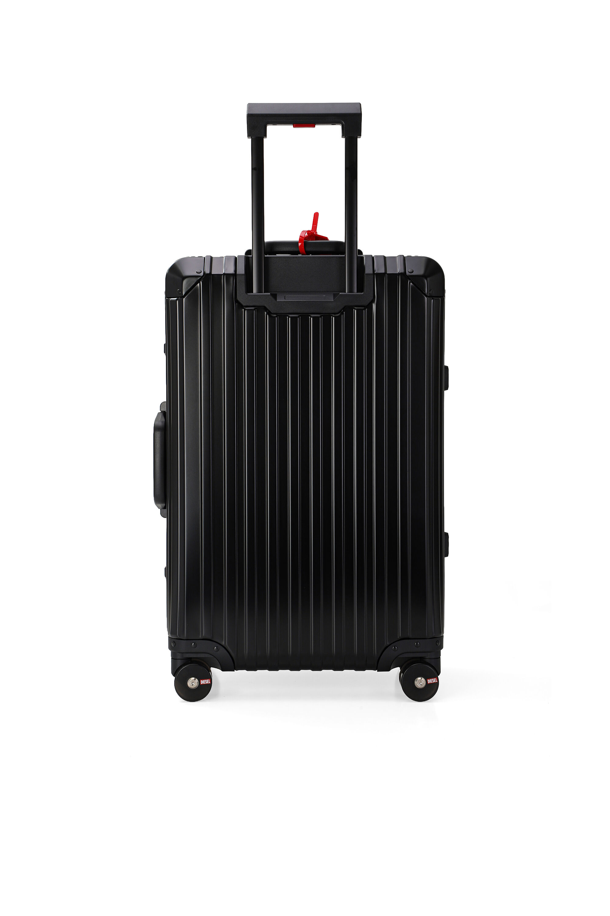 Diesel - DIESEL ALUMINUM TROLLEY- DSL002, Unisex Koffer aus Aluminium Gr&ouml;&szlig;e M in Schwarz - 2