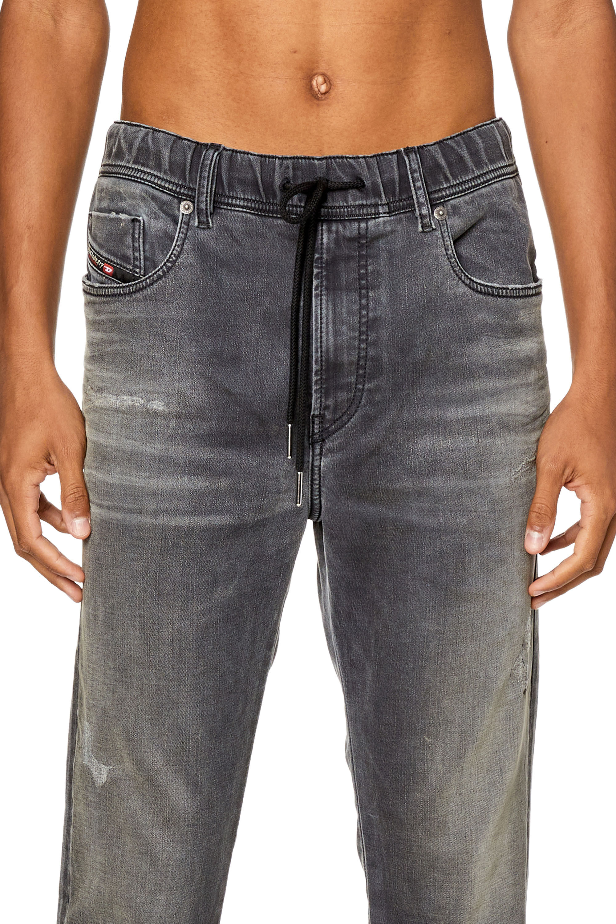 Diesel - Herren Slim E-Spender JoggJeans® 068FP, Schwarz/Dunkelgrau - 5