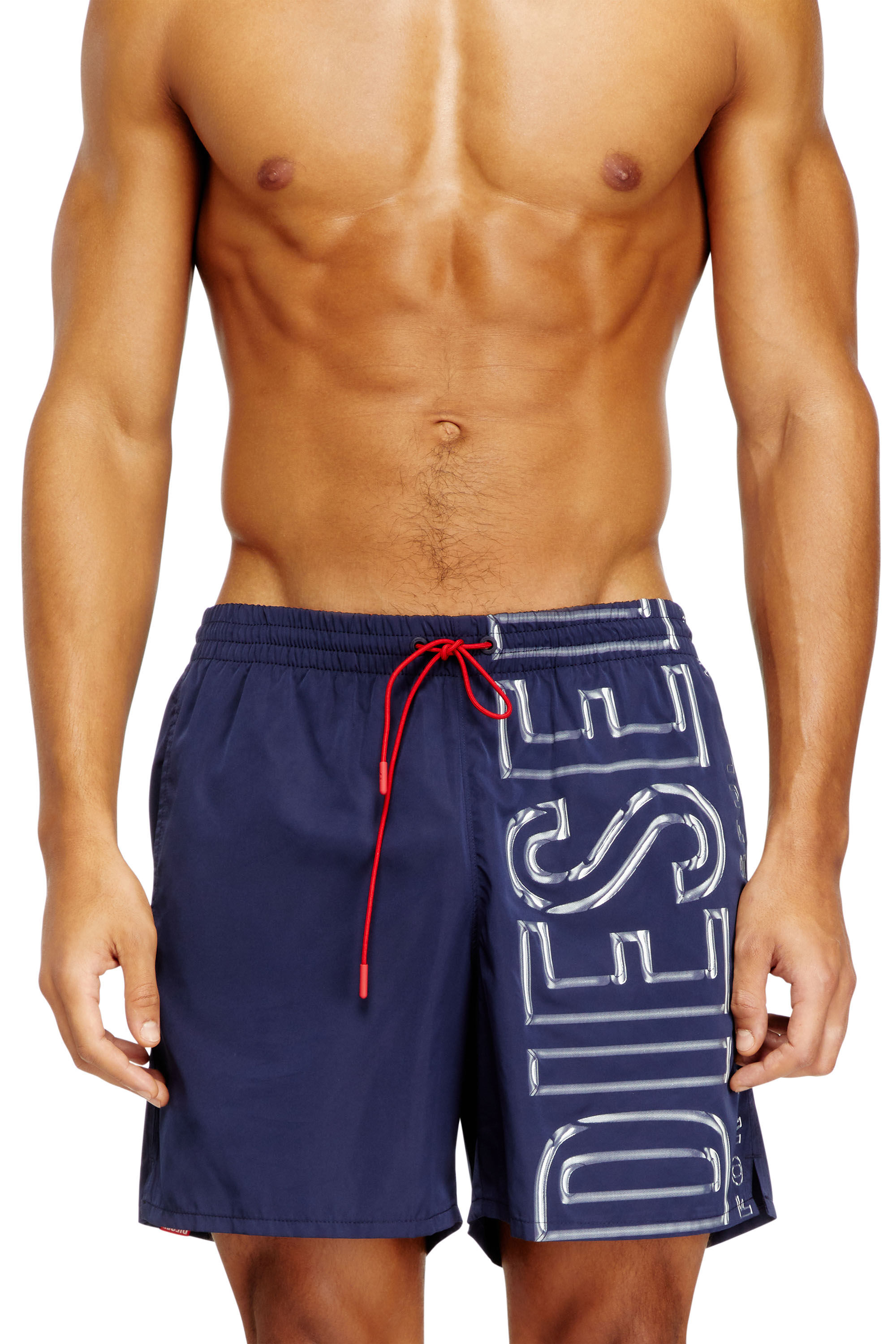 Diesel - SOCCER-41-D-CORE, Herren Badeshorts mit übergroßem Logoprint in null - 1