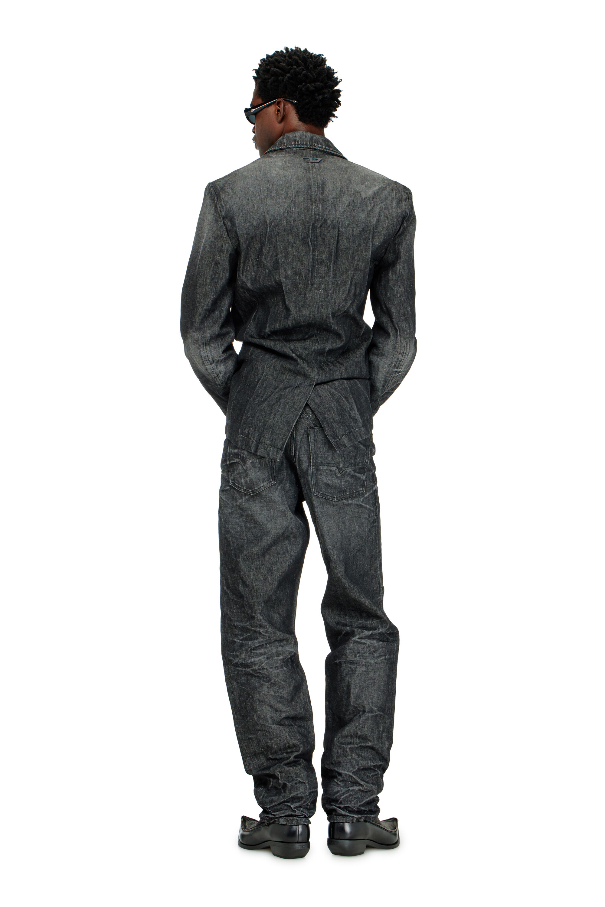 Diesel - Herren Regular Jeans 1991 D-Voeed 09R39, Schwarz/Dunkelgrau - 3