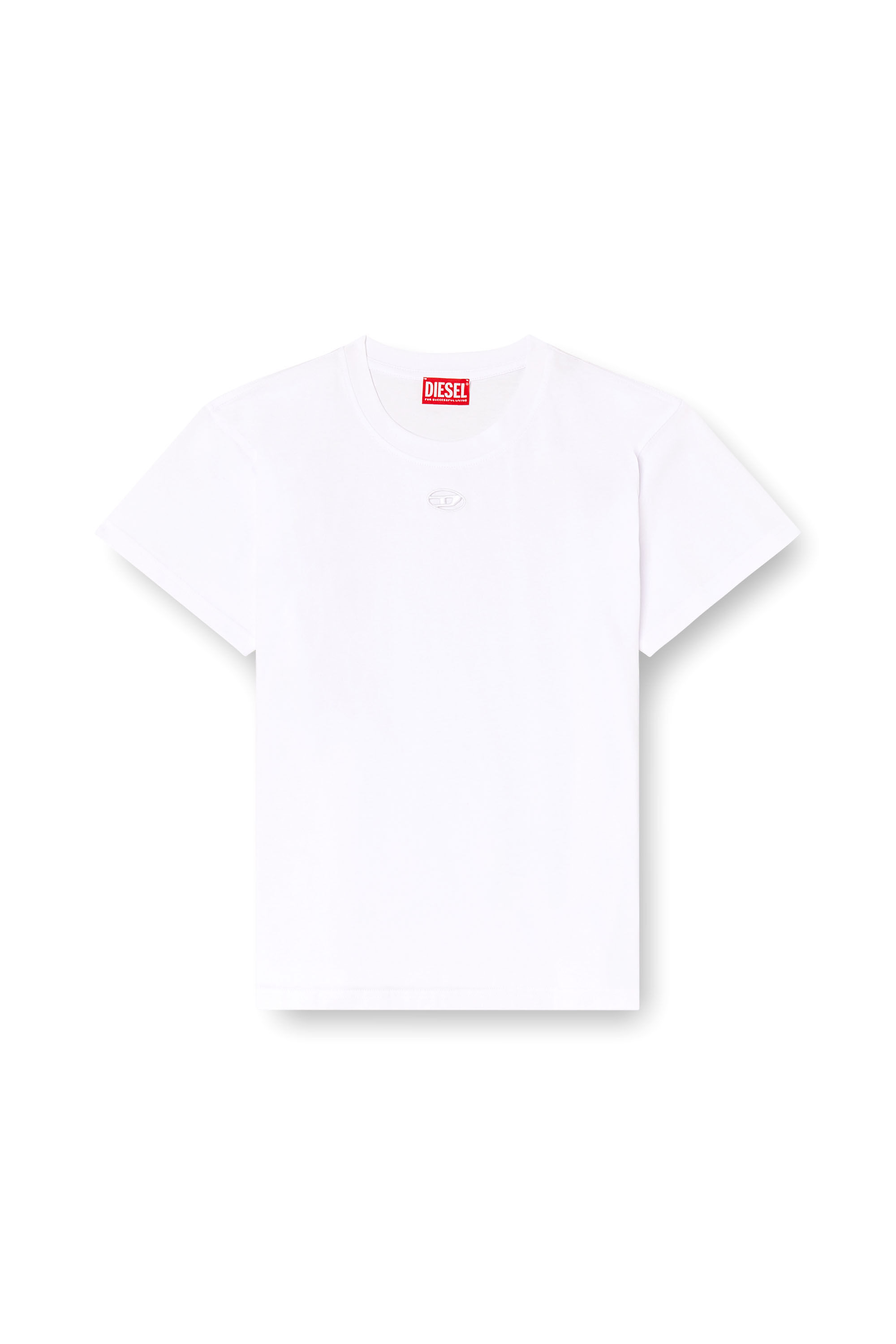 Diesel - T-MAREY, Damen T-Shirt mit kleinem Oval D in Weiß - 2