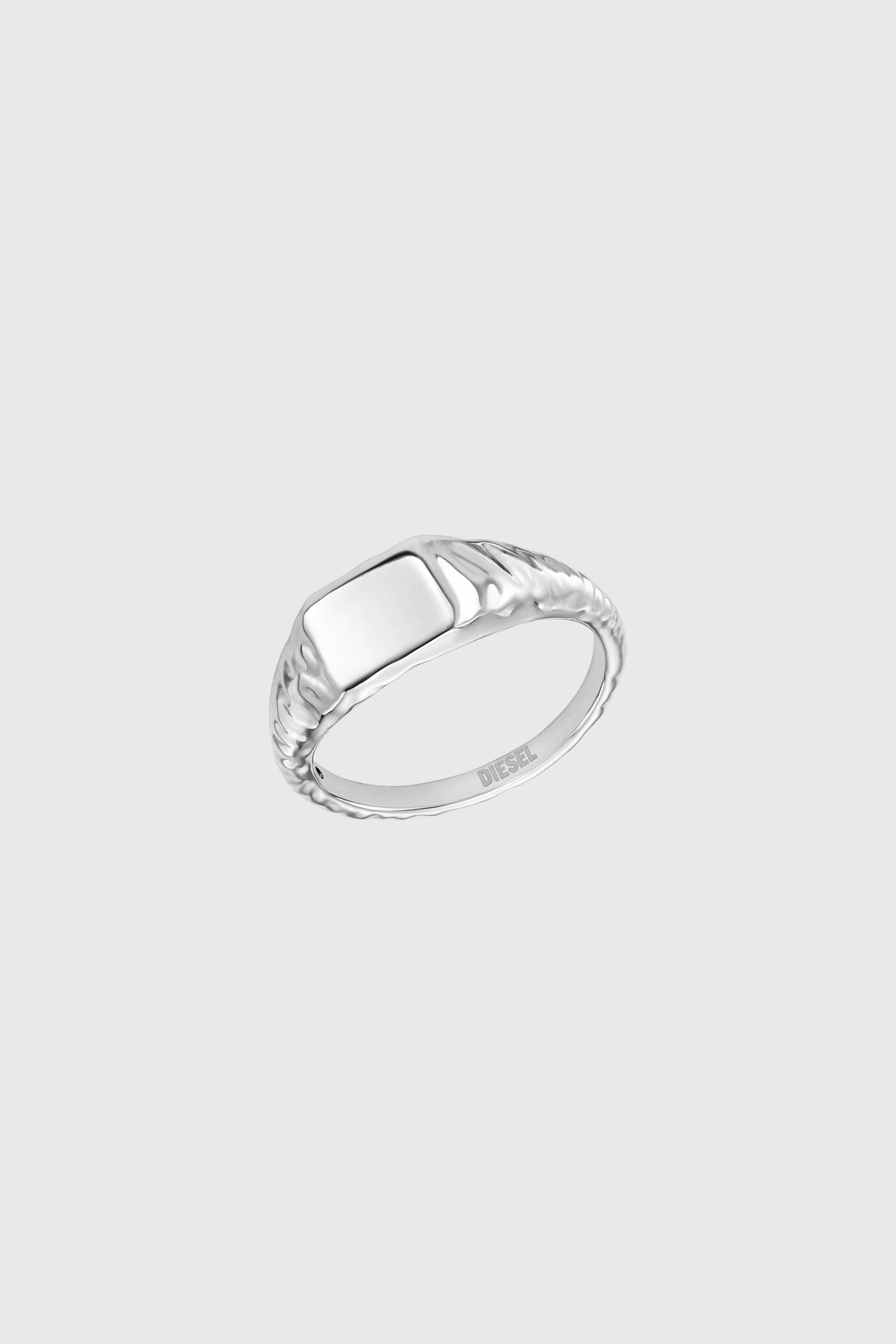 Diesel - DX1731040, Unisex Siegelring aus Edelstahl in Silber - 1