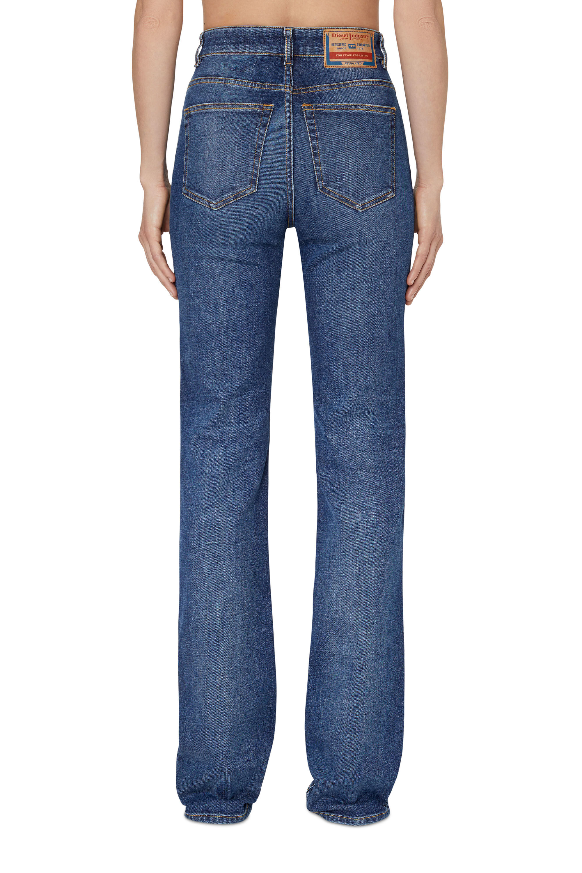 Diesel - Bootcut and Flare Jeans D-A01 09F52, Mittelblau - Image 4
