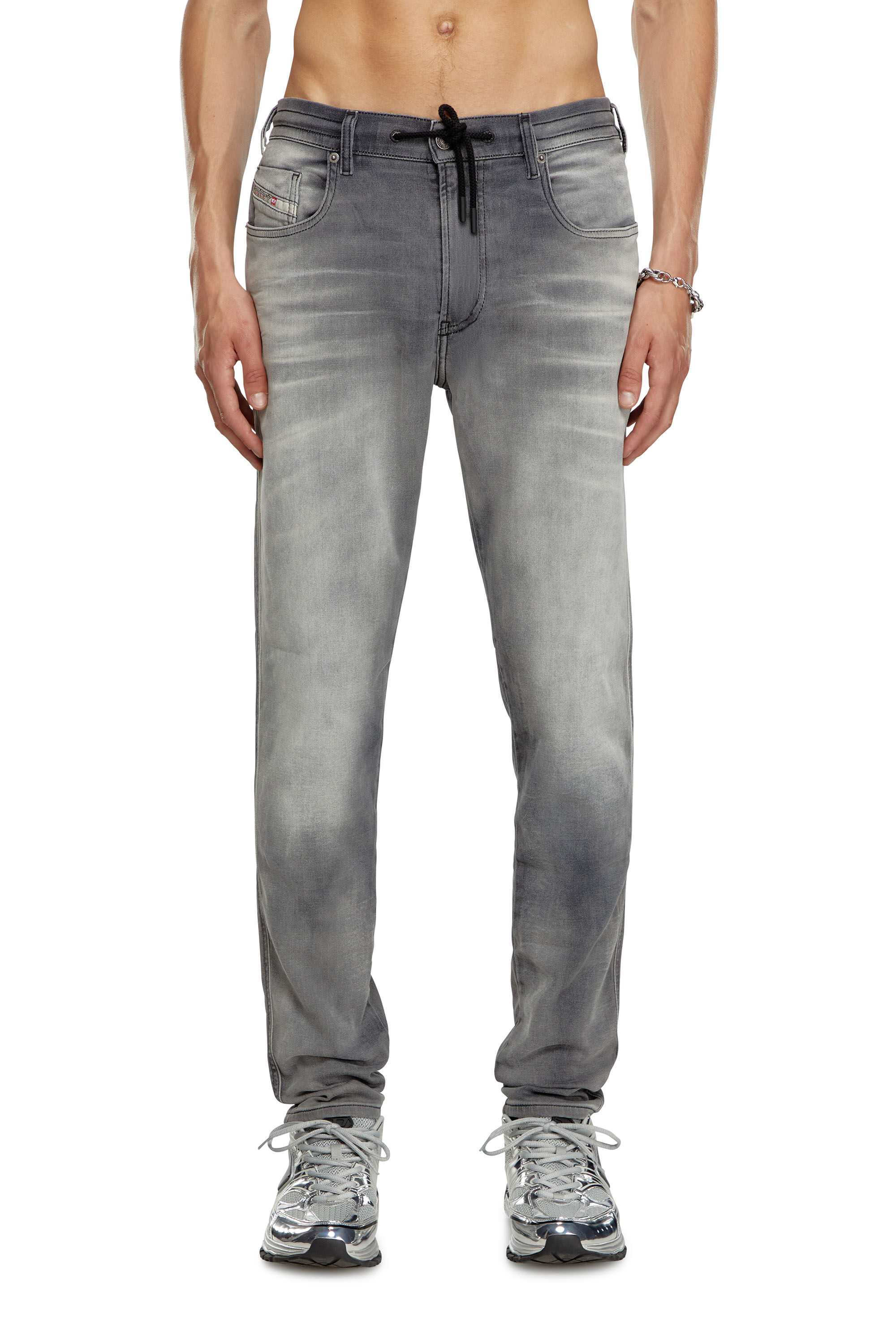 Diesel - Herren Slim 2060 D-Strukt Joggjeans® 068LR, Dunkelgrau - 3