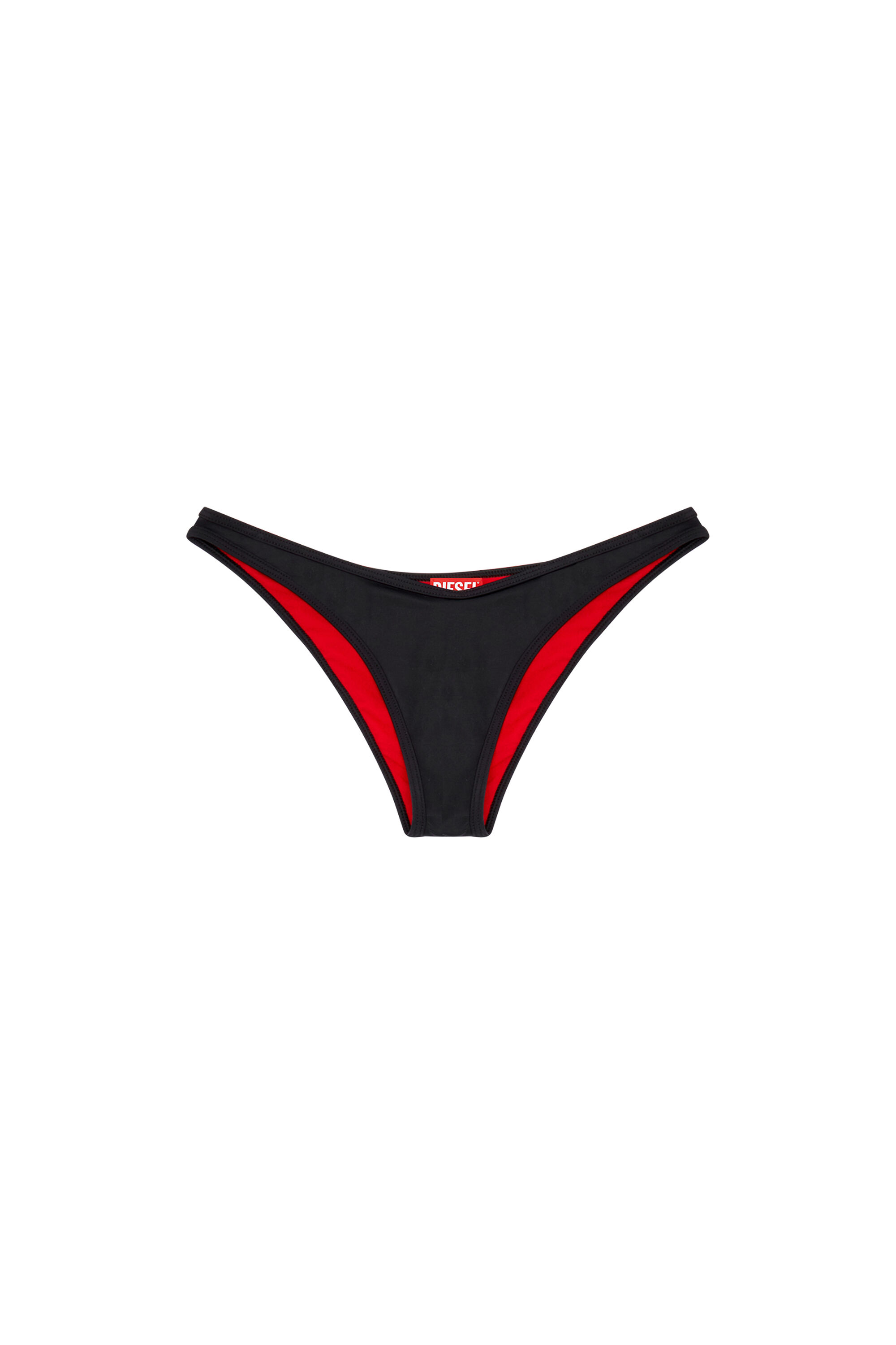 Diesel - BFPN-PUNCHY-X, Damen Bikinihose mit Logo in Übergröße in Schwarz - 4