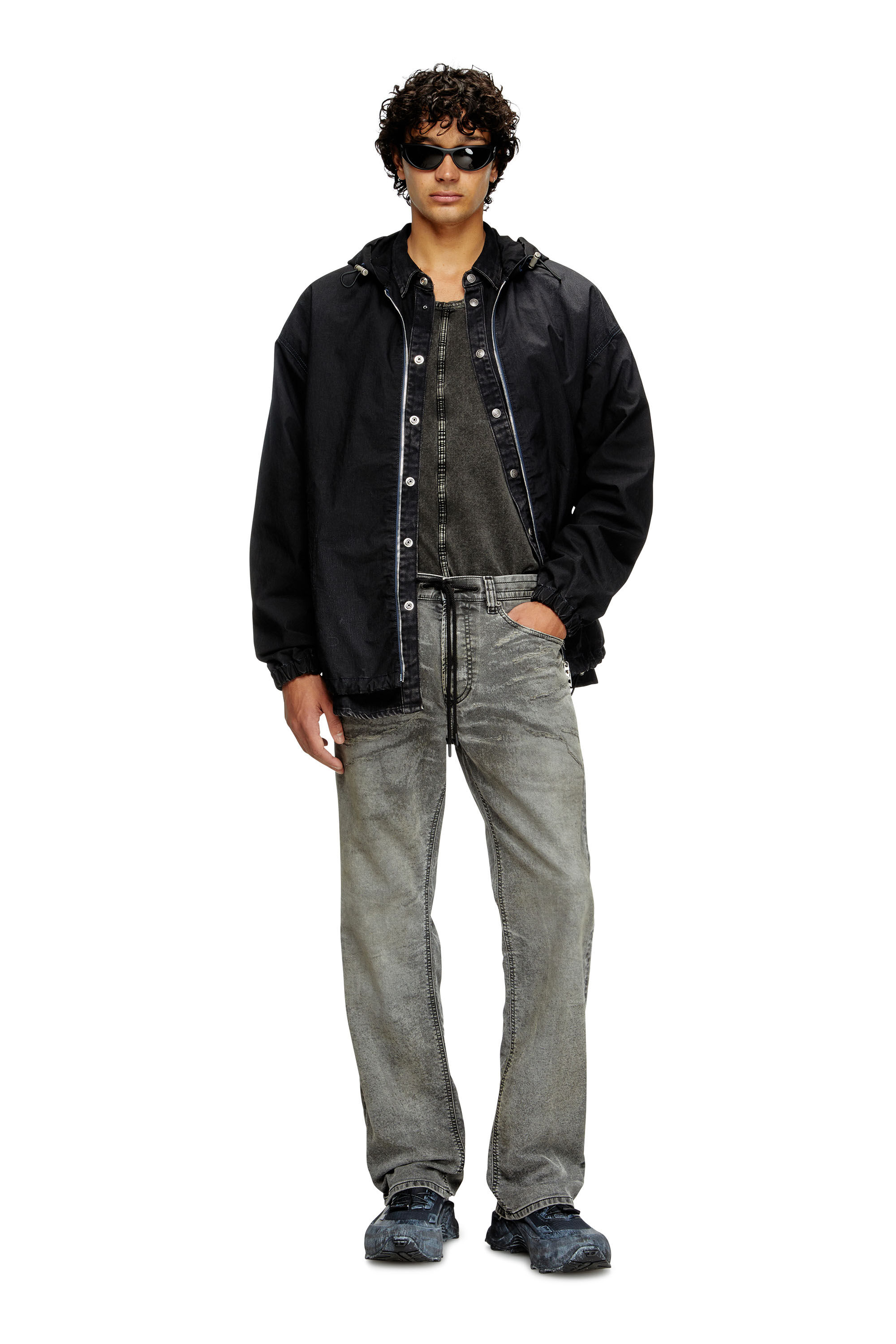 Diesel - Herren Relaxed 2080 D-Reel Joggjeans® 09M35, Schwarz/Dunkelgrau - 1