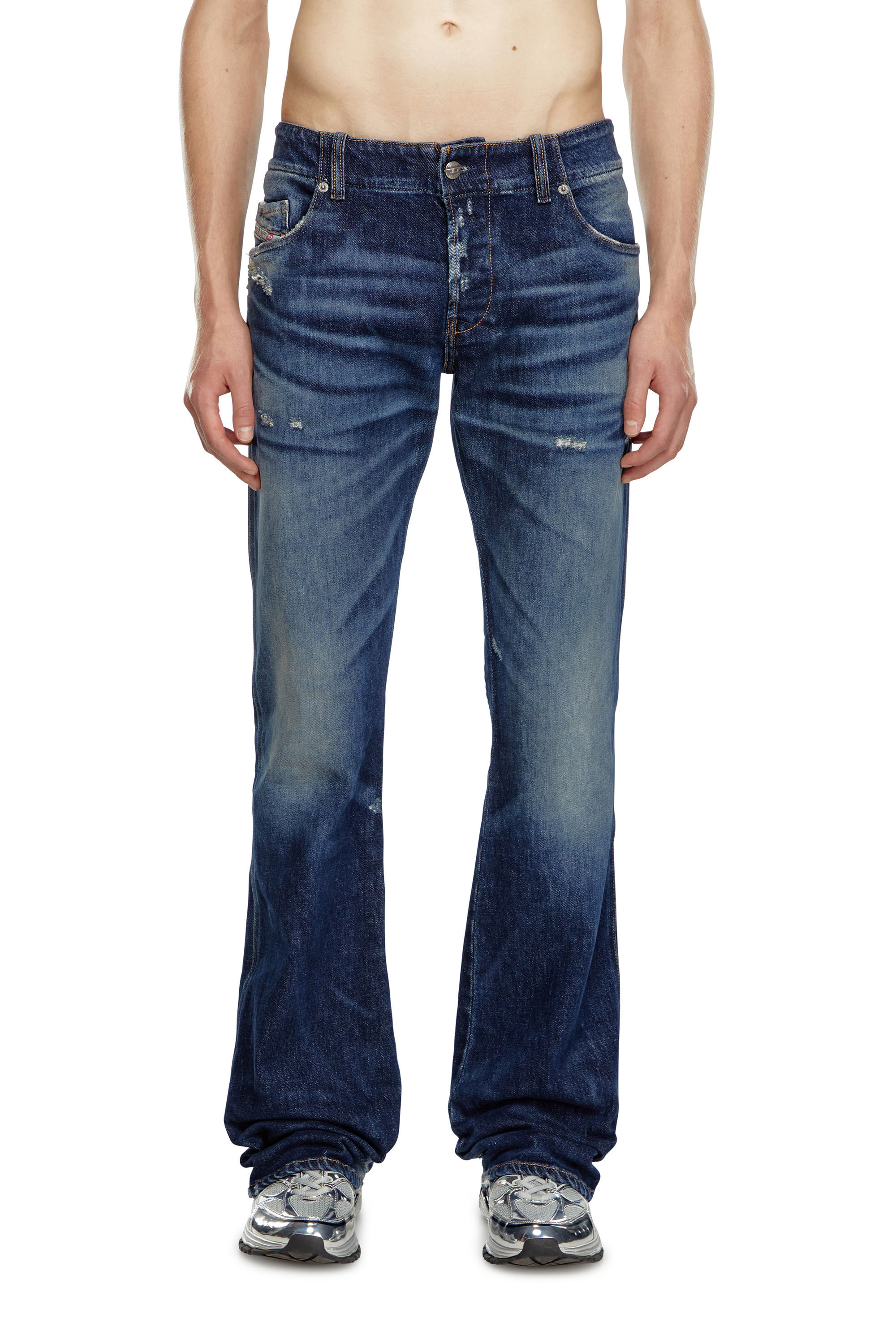 Diesel - Herren Bootcut Jeans D-Backler 09J56, Dunkelblau - Image 3