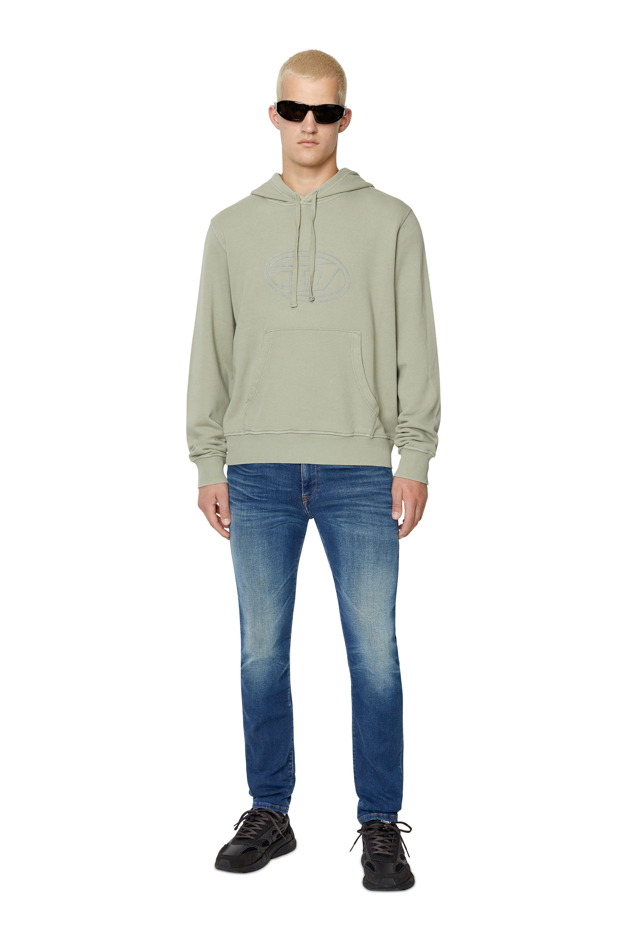 Diesel - Slim D-Strukt JoggJeans® 068AZ, Mittelblau - Image 1