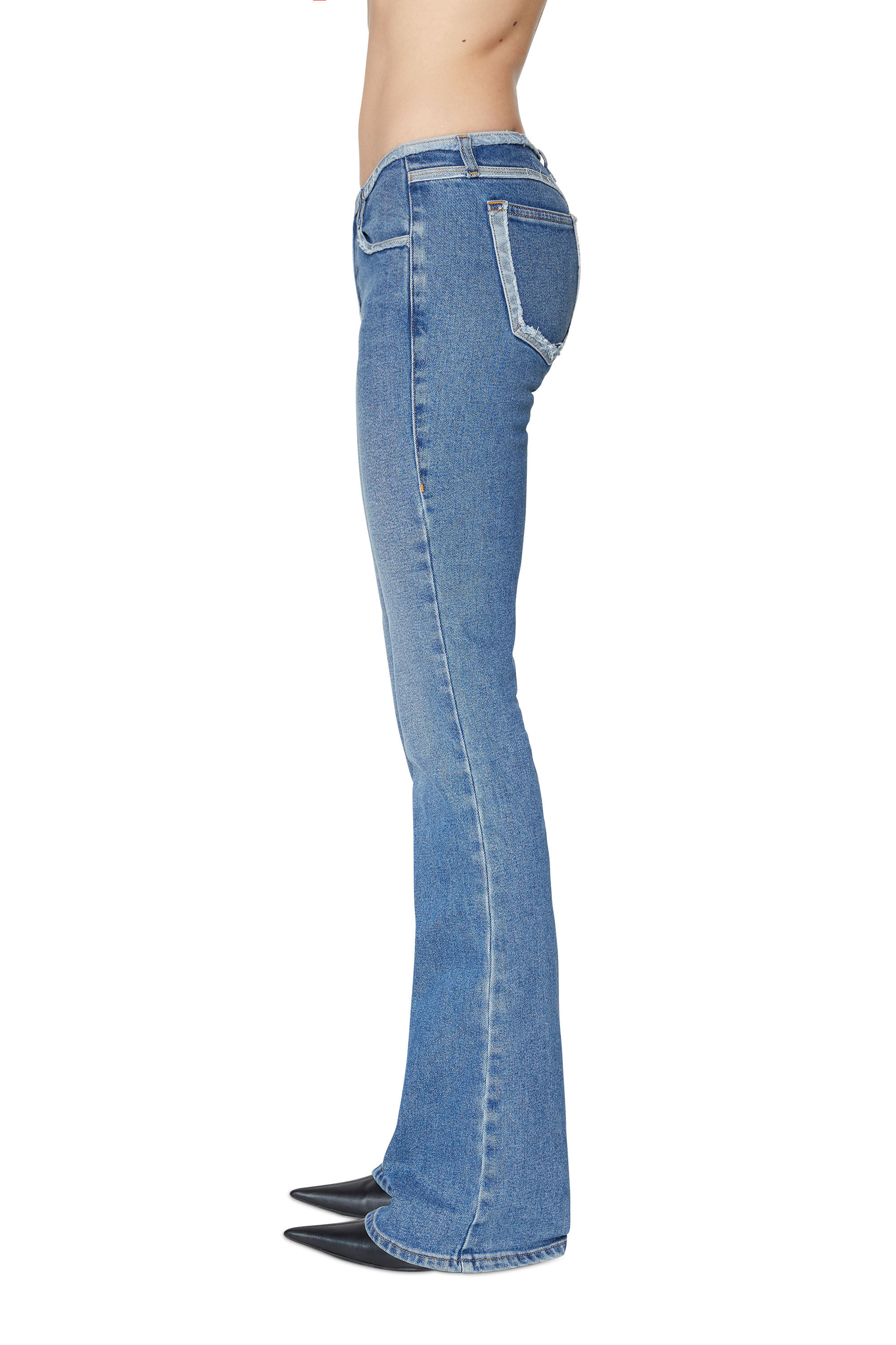 Diesel - 1969 D-EBBEY 09E19 Bootcut and Flare Jeans, Mittelblau - Image 5