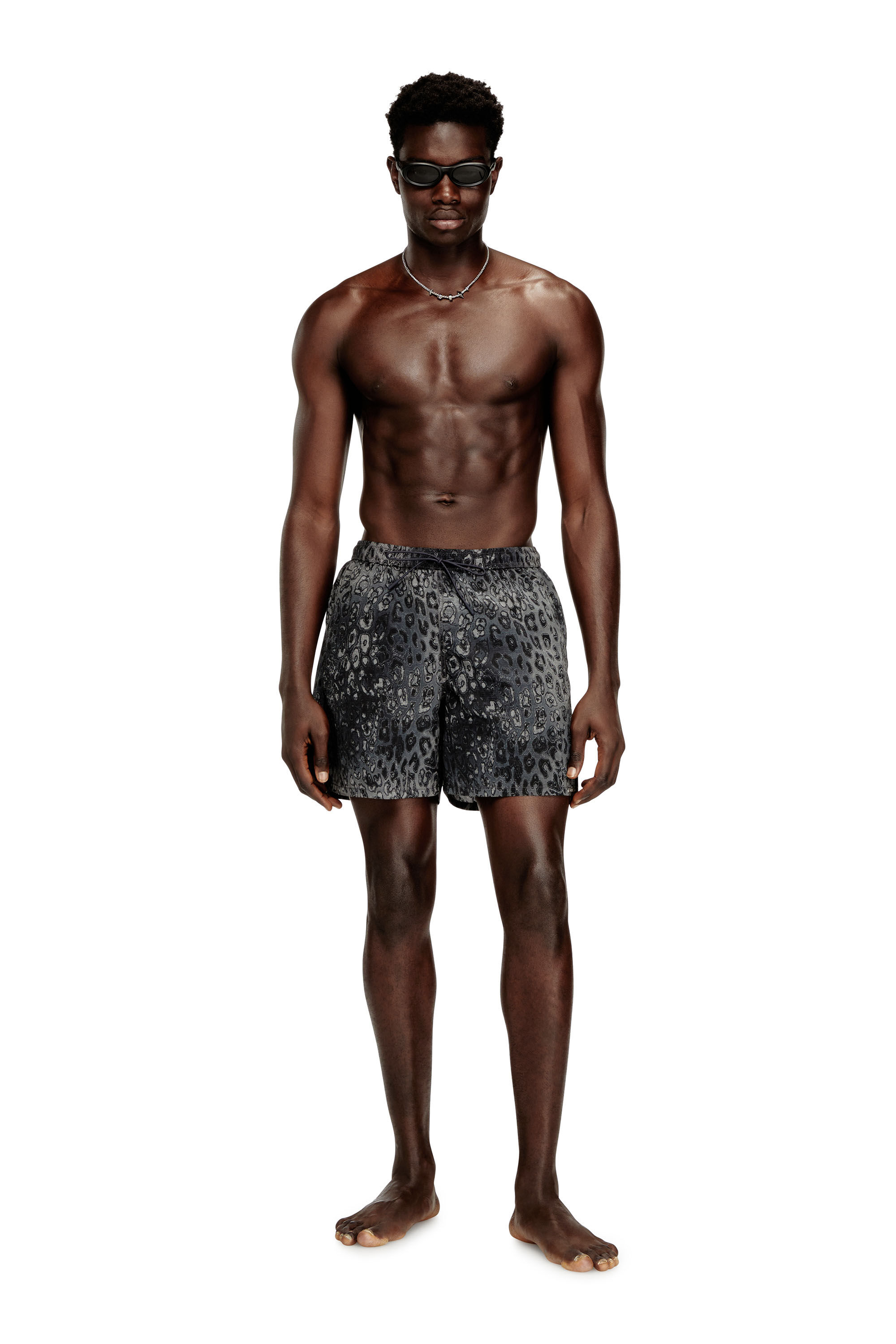 Diesel - SOCCER-41-UTLT, Herren Badeshorts mit Animal-Print in null - 2