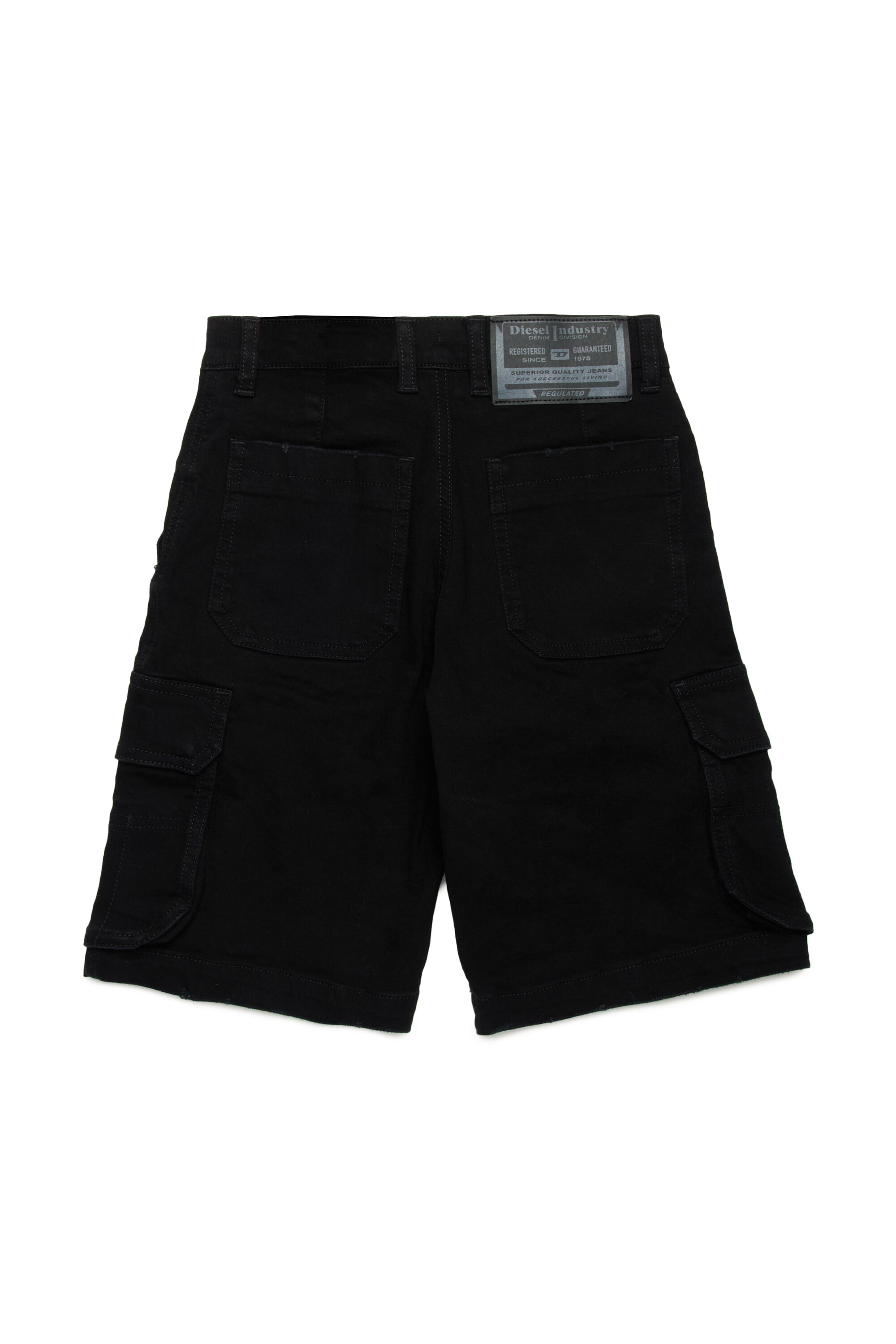 Diesel - PFISH-CARGO-SH-J, Herren Cargoshorts aus Denim in Schwarz - 2
