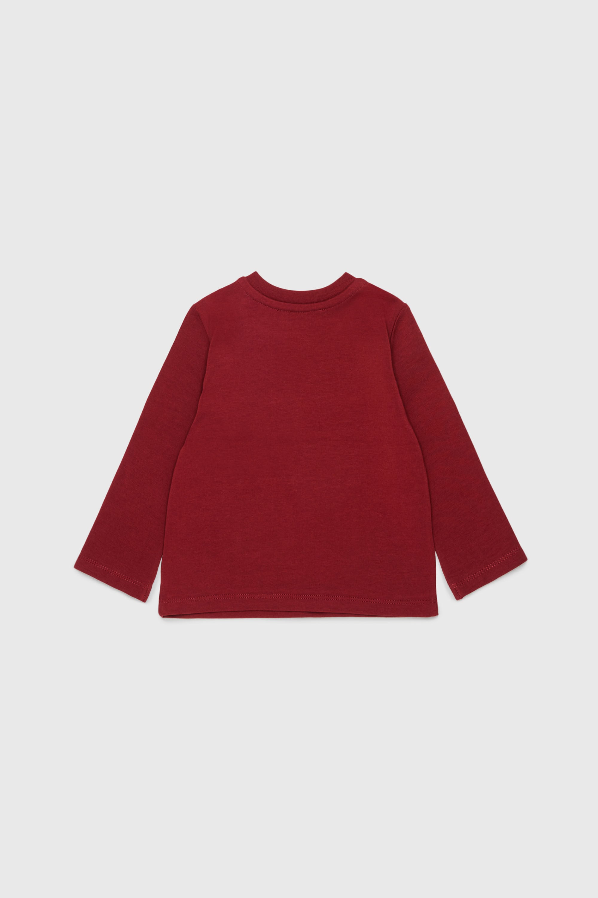 Diesel - TFUMB, Damen Langarm-T-Shirt mit starburst Logo-Print in Rot - 2