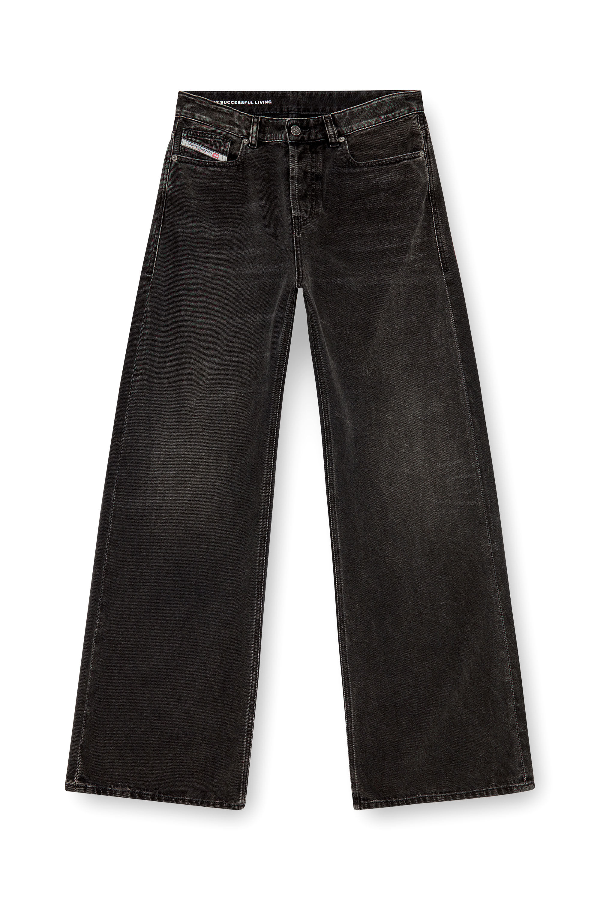 Damen Relaxed Jeans | Schwarz/Dunkelgrau | Diesel 1996 D-Sire