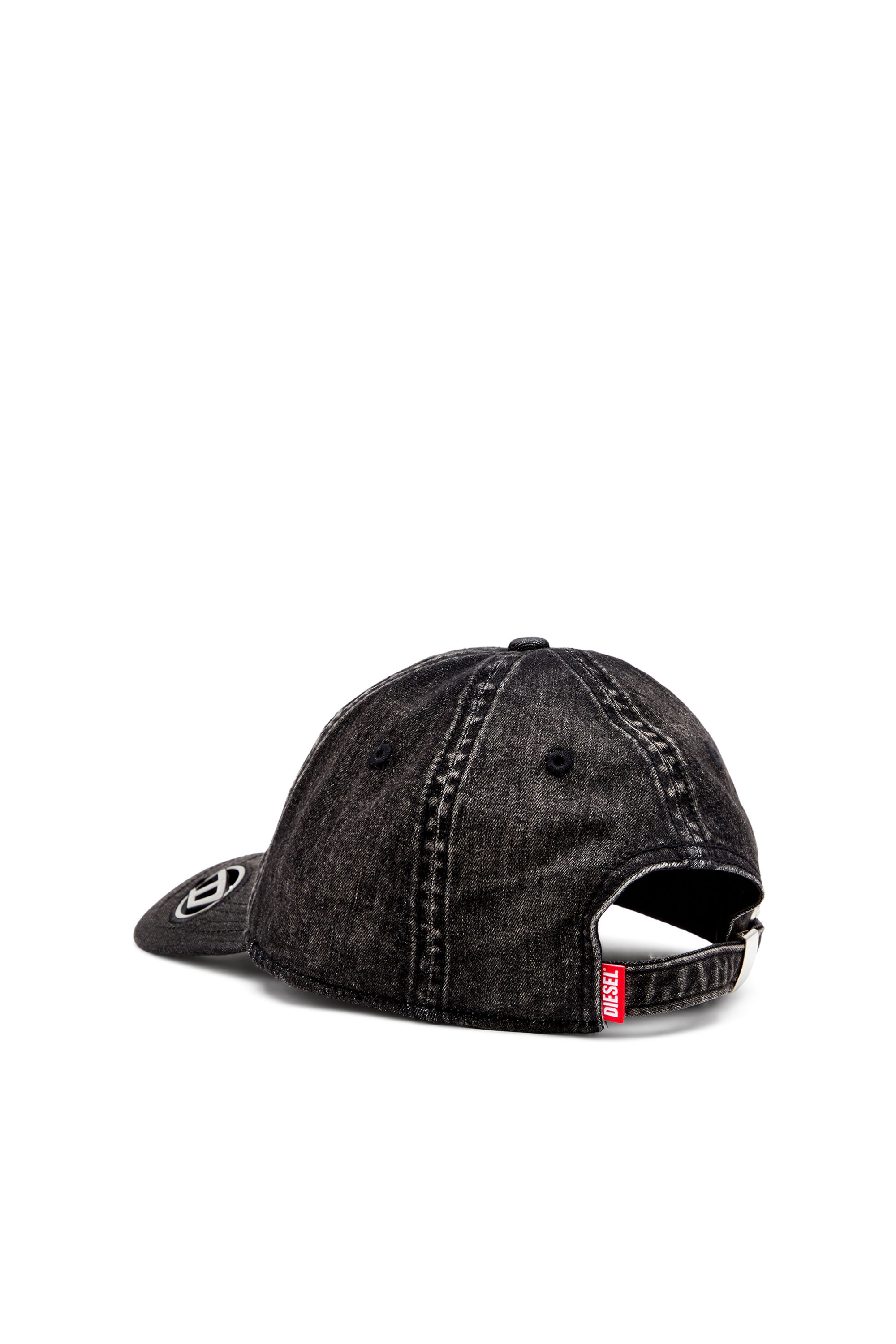Diesel - C-EWAN-PLAK, Herren Leichtes schwarzes Cap aus Stretch-Denim in Schwarz - 2
