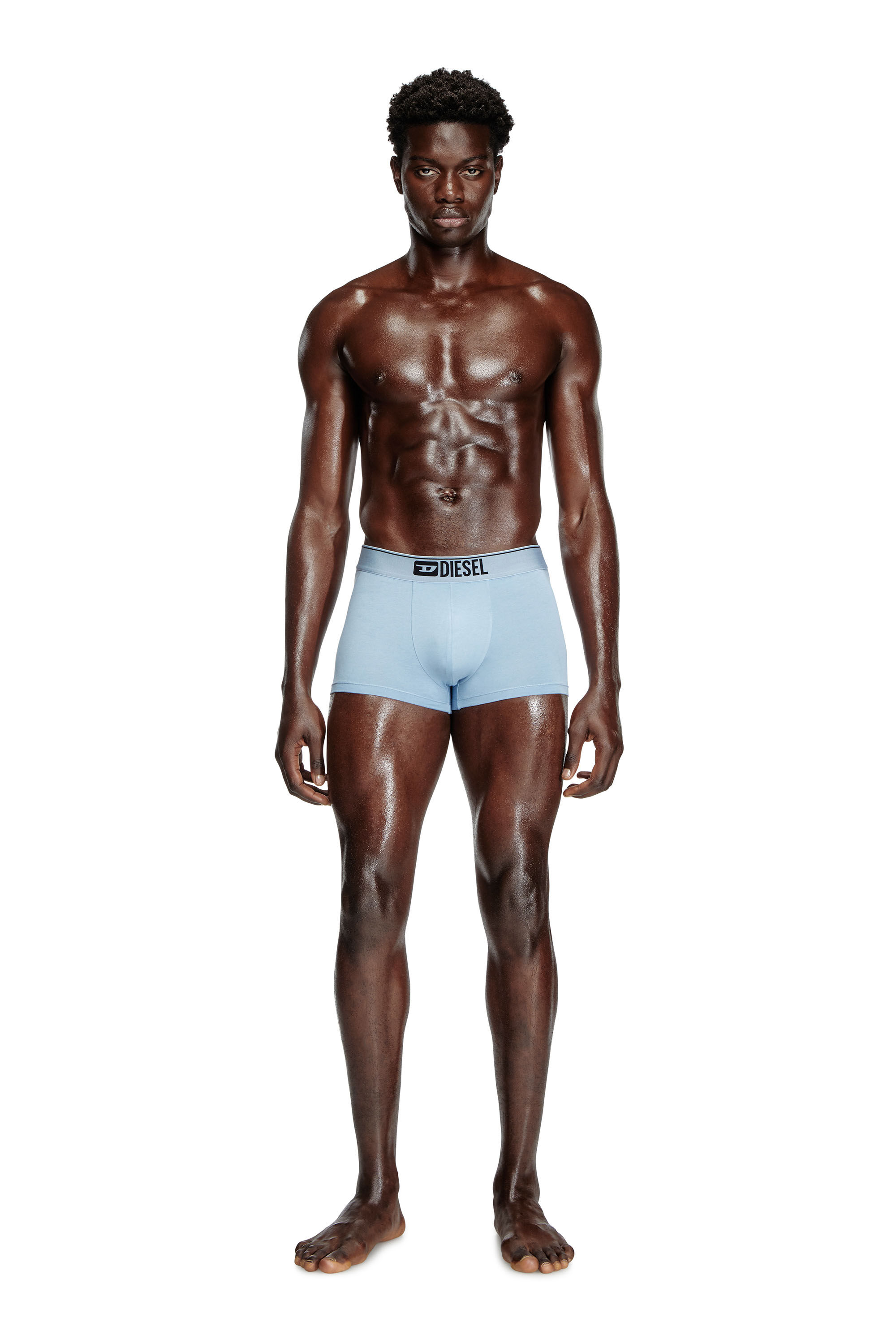 Diesel - DAMIEN-THREEPACK, Herren Retropants mit floralem Motiv im Dreierpack in Blau/Weiss - 1