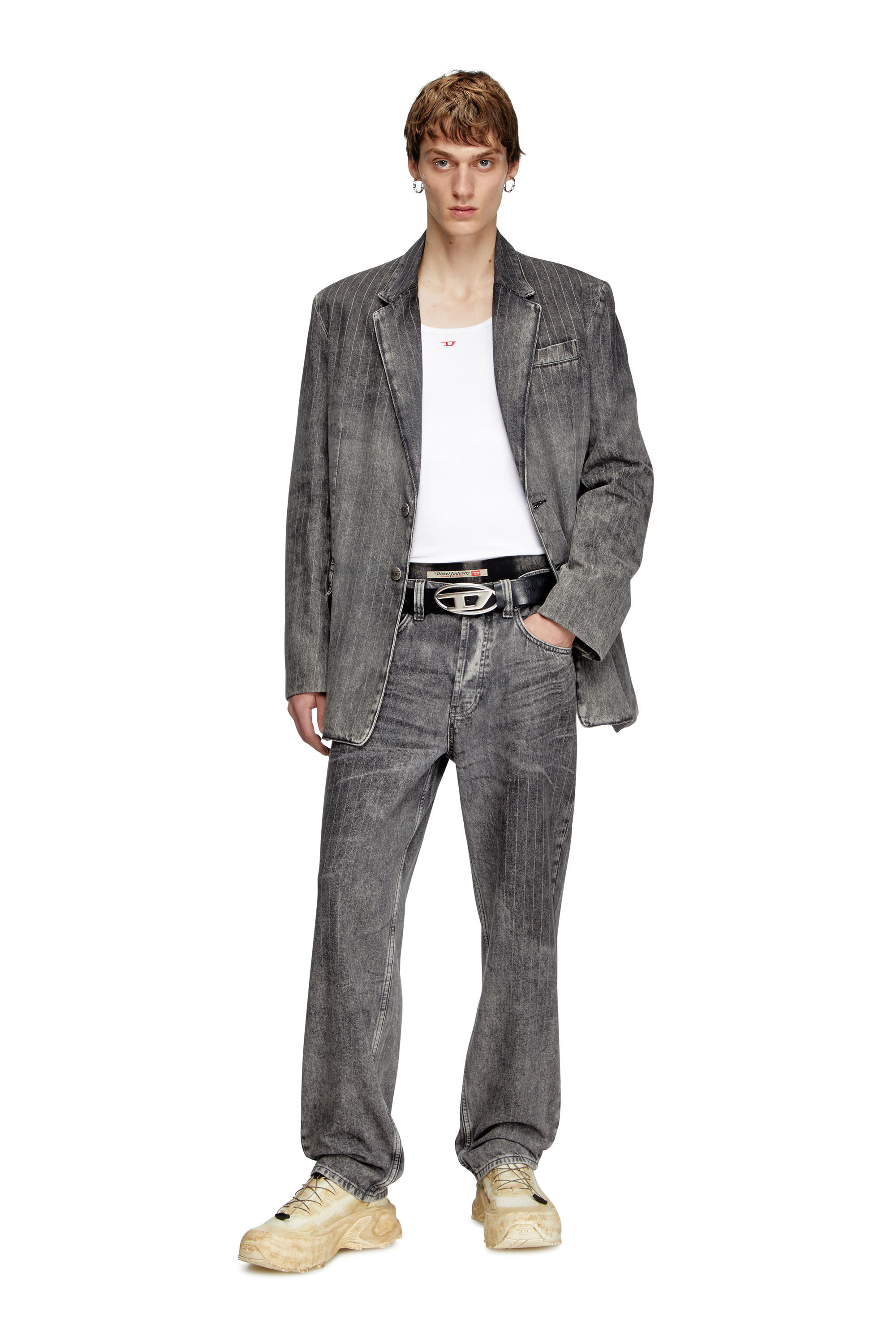 Diesel - Herren Regular Jeans 2024 D-Macs 0ABCU, Hellgrau - 1