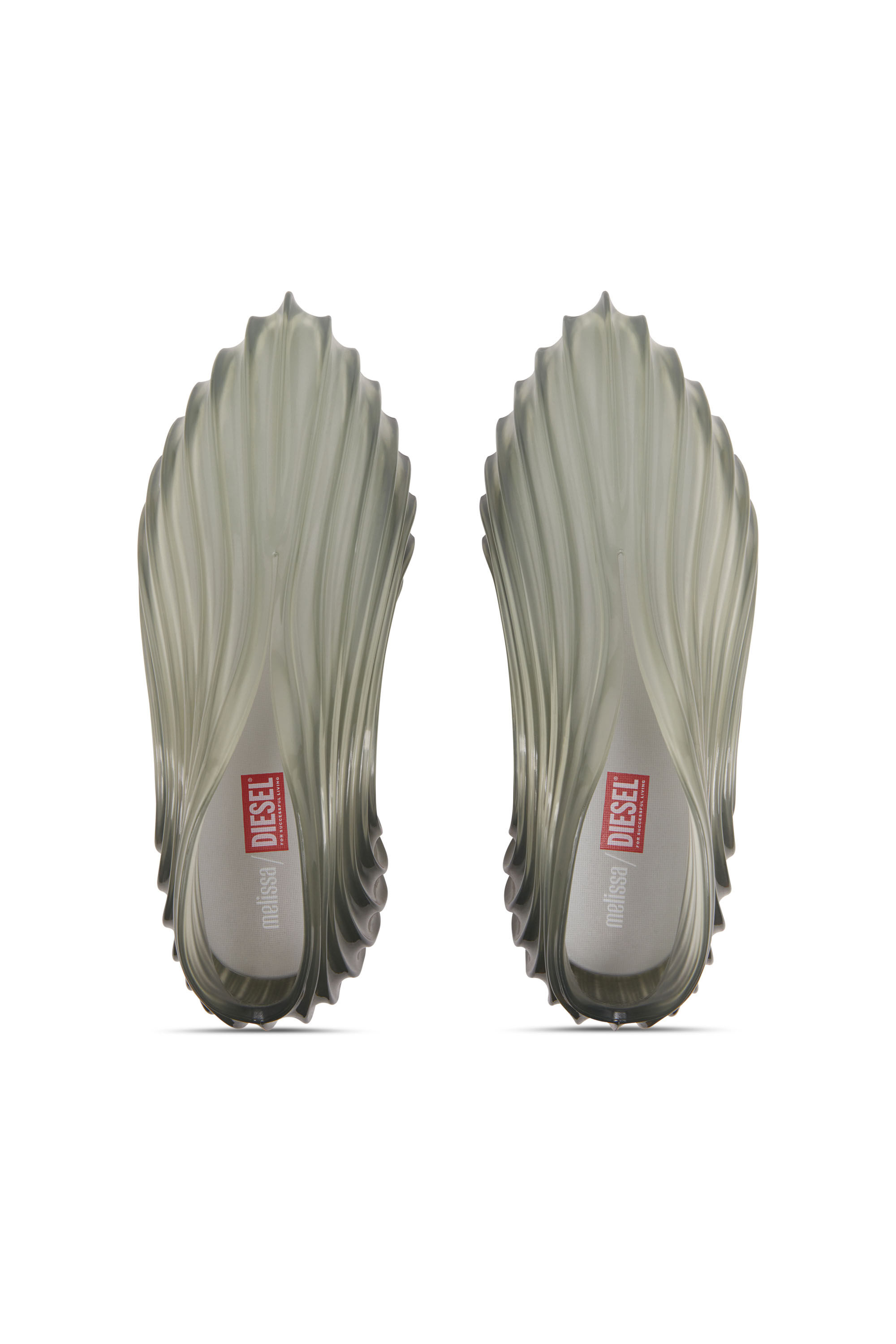 Diesel - MELISSA QUANTUM SNEAKERS X, Unisex Sneaker zum Schlüpfen aus Melflex® in Hellgrau - 4