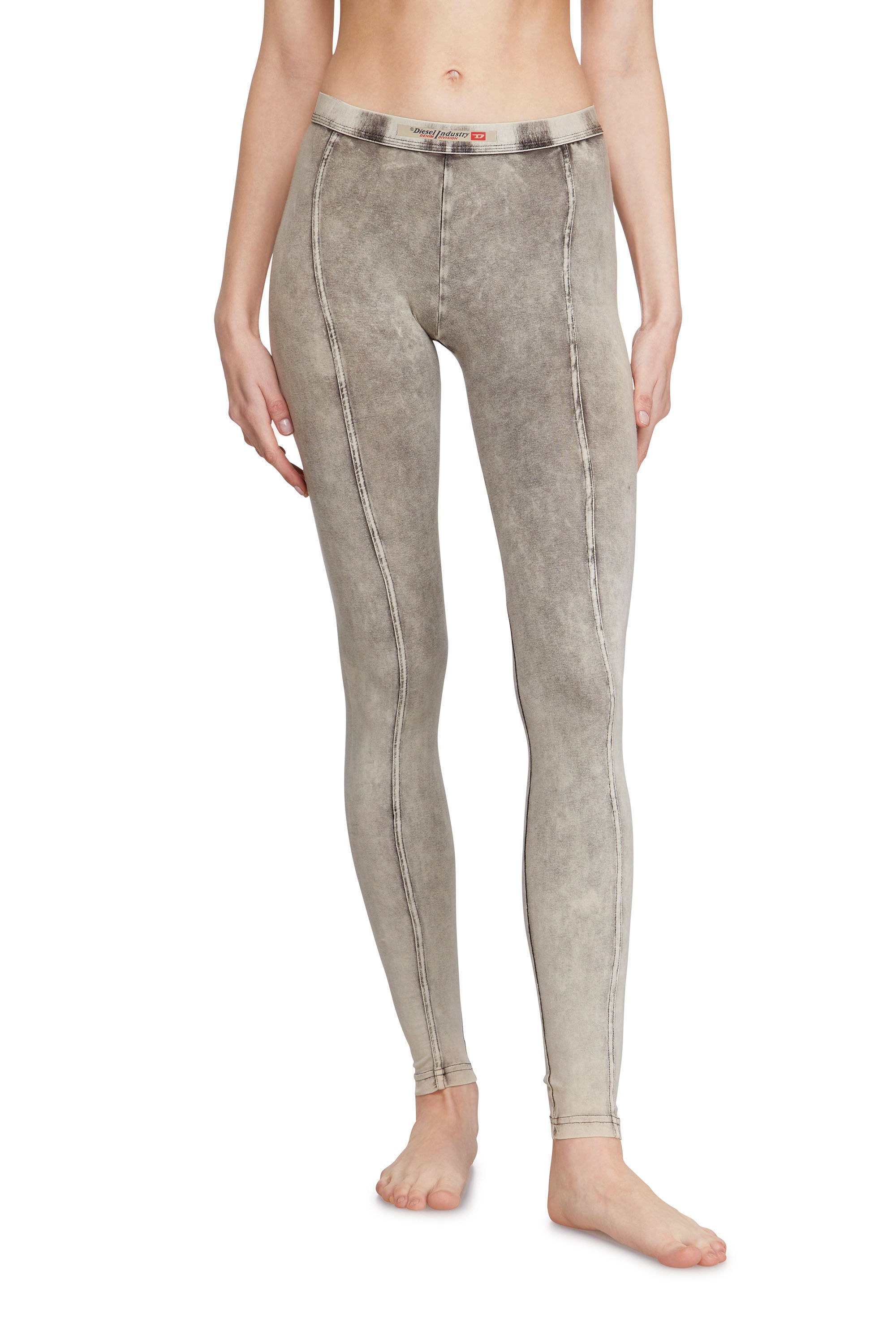 Diesel - ATHENA-DNM, Damen Jeggings aus Jersey mit Denim-Effekt in Grau - 3