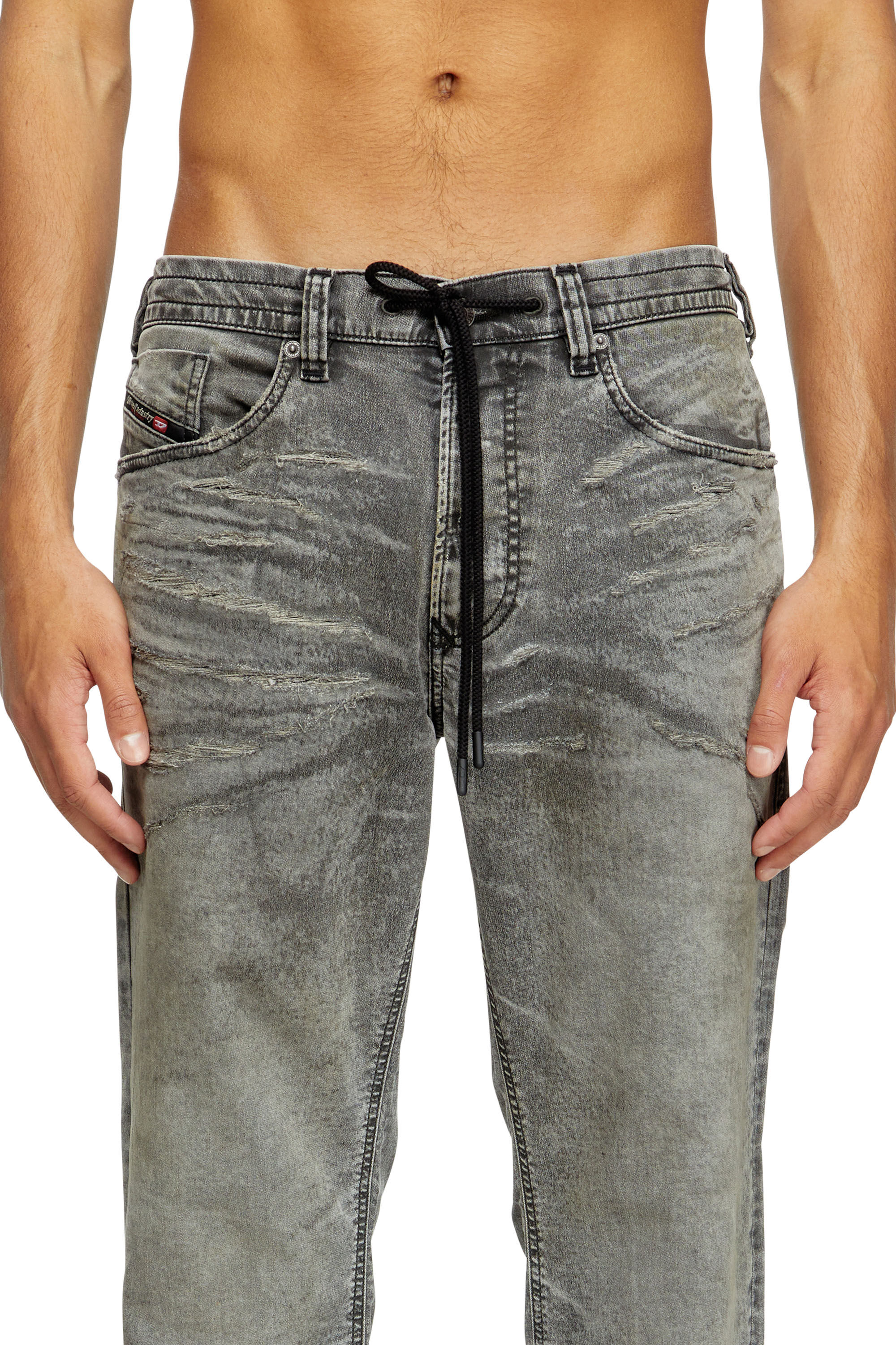 Diesel - Herren Relaxed 2080 D-Reel Joggjeans® 09M35, Schwarz/Dunkelgrau - 5