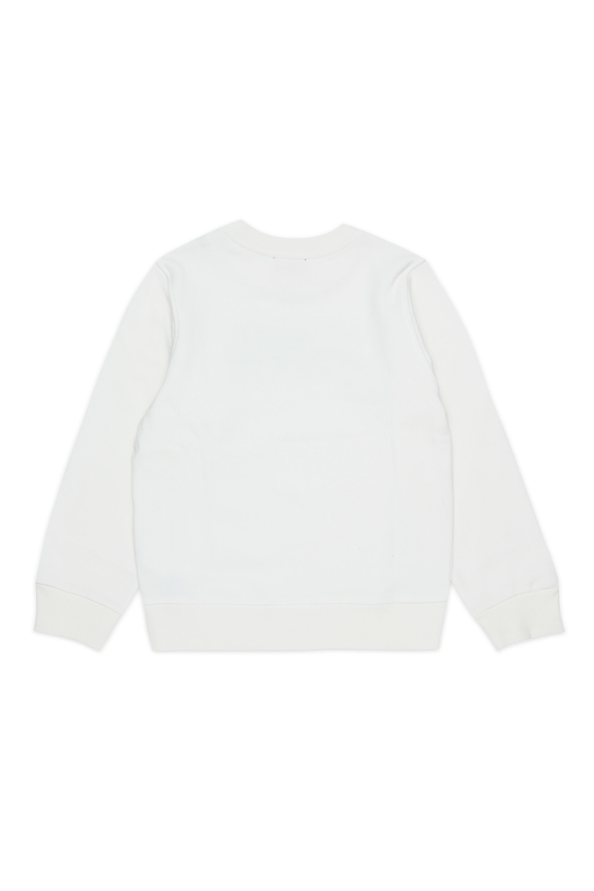 Diesel - SLOMIX, Herren Sweatshirt mit logo im distressed-look in Wei&szlig; - 2