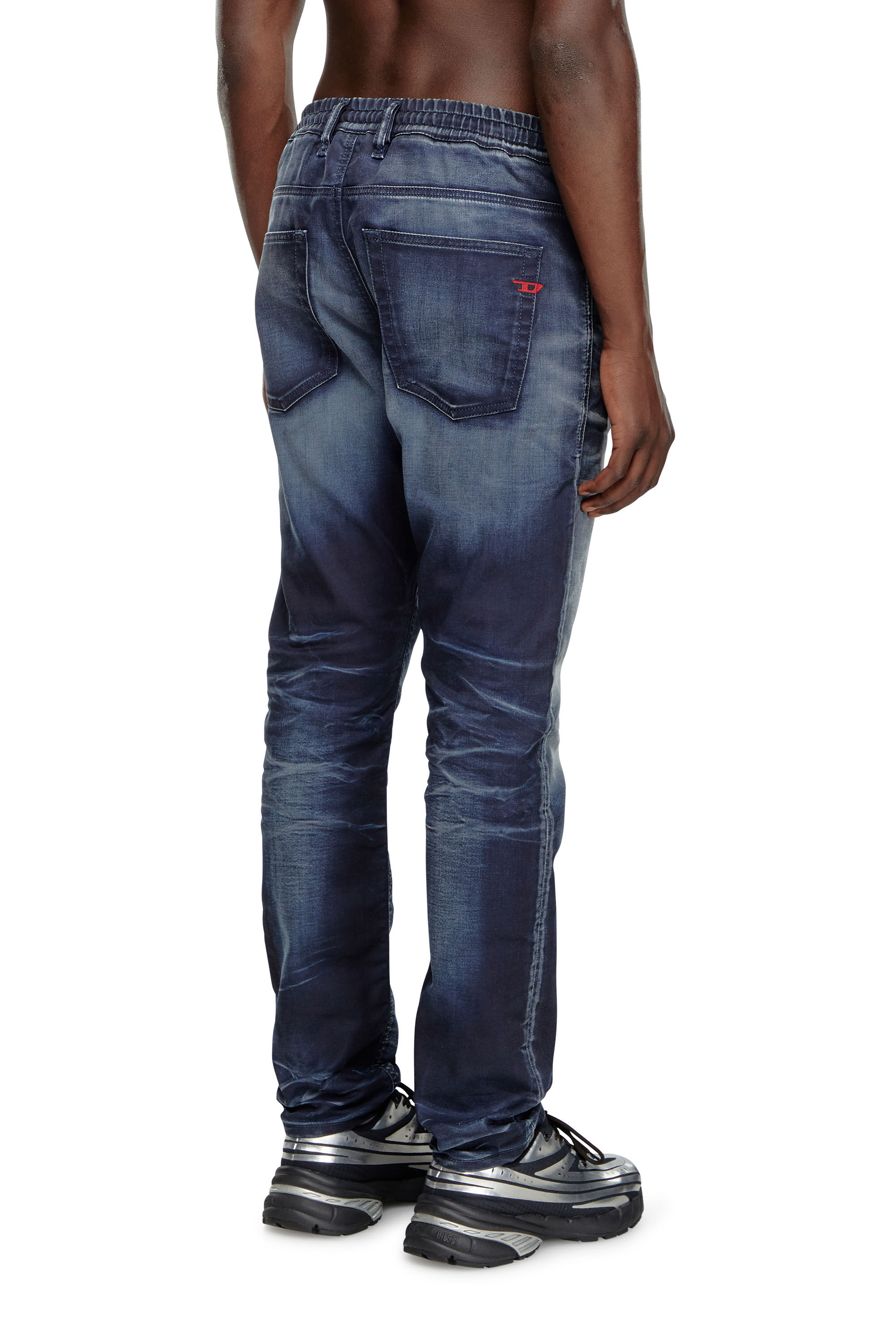 Diesel - Herren Tapered 2030 D-Krooley Joggjeans® 068MD, Dunkelblau - Image 4