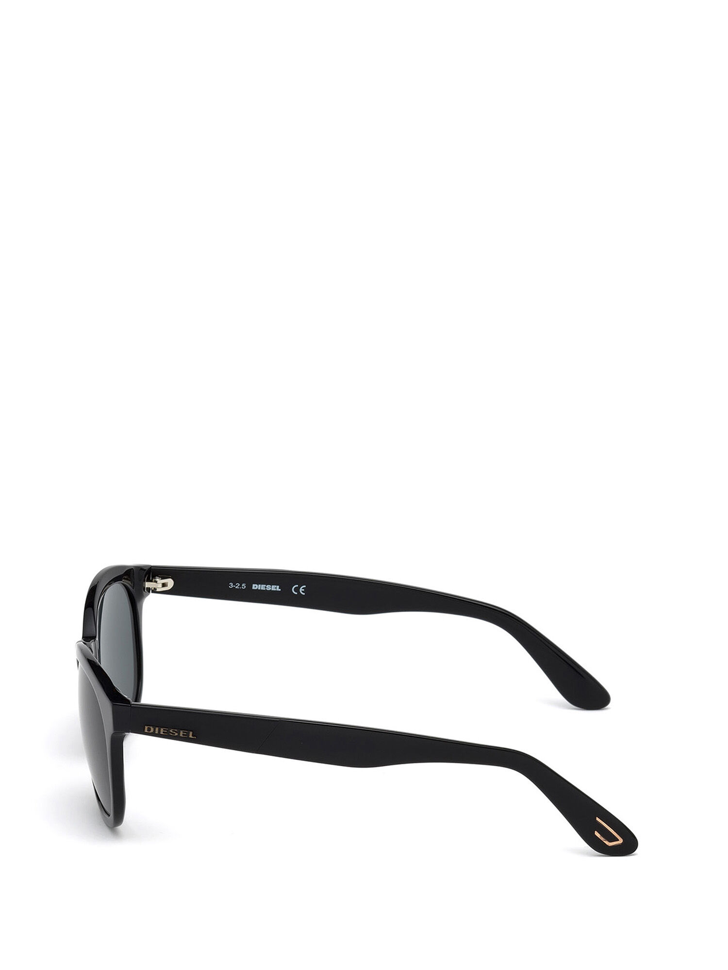 Diesel - DM0190, Damen Sonnenbrille mit glänzendem und mattem Finish in Schwarz - 3