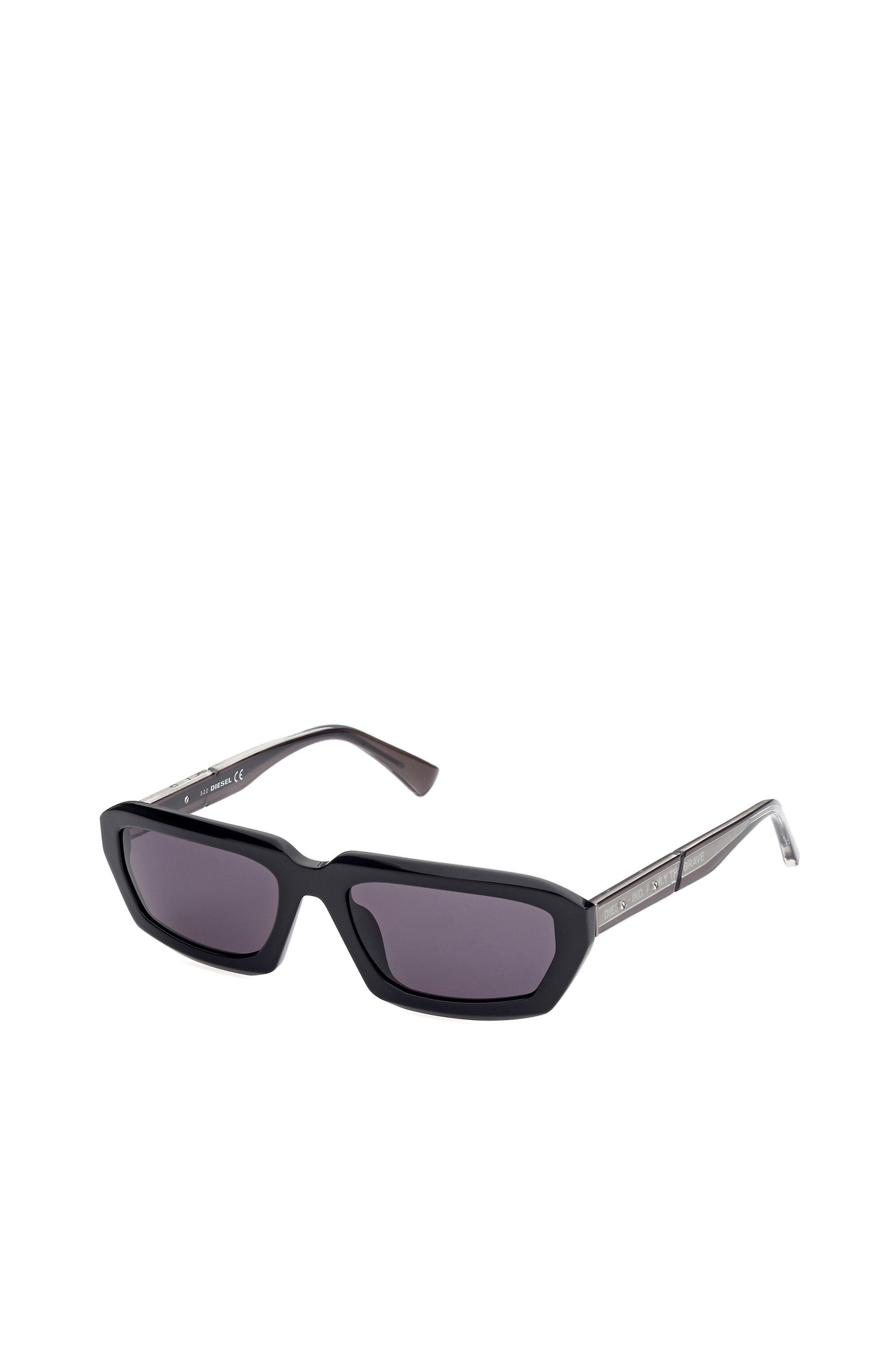 Diesel - DL0347, Unisex Kühne Volumina und schnörkellose Sonnenbrillen in Schwarz - 2
