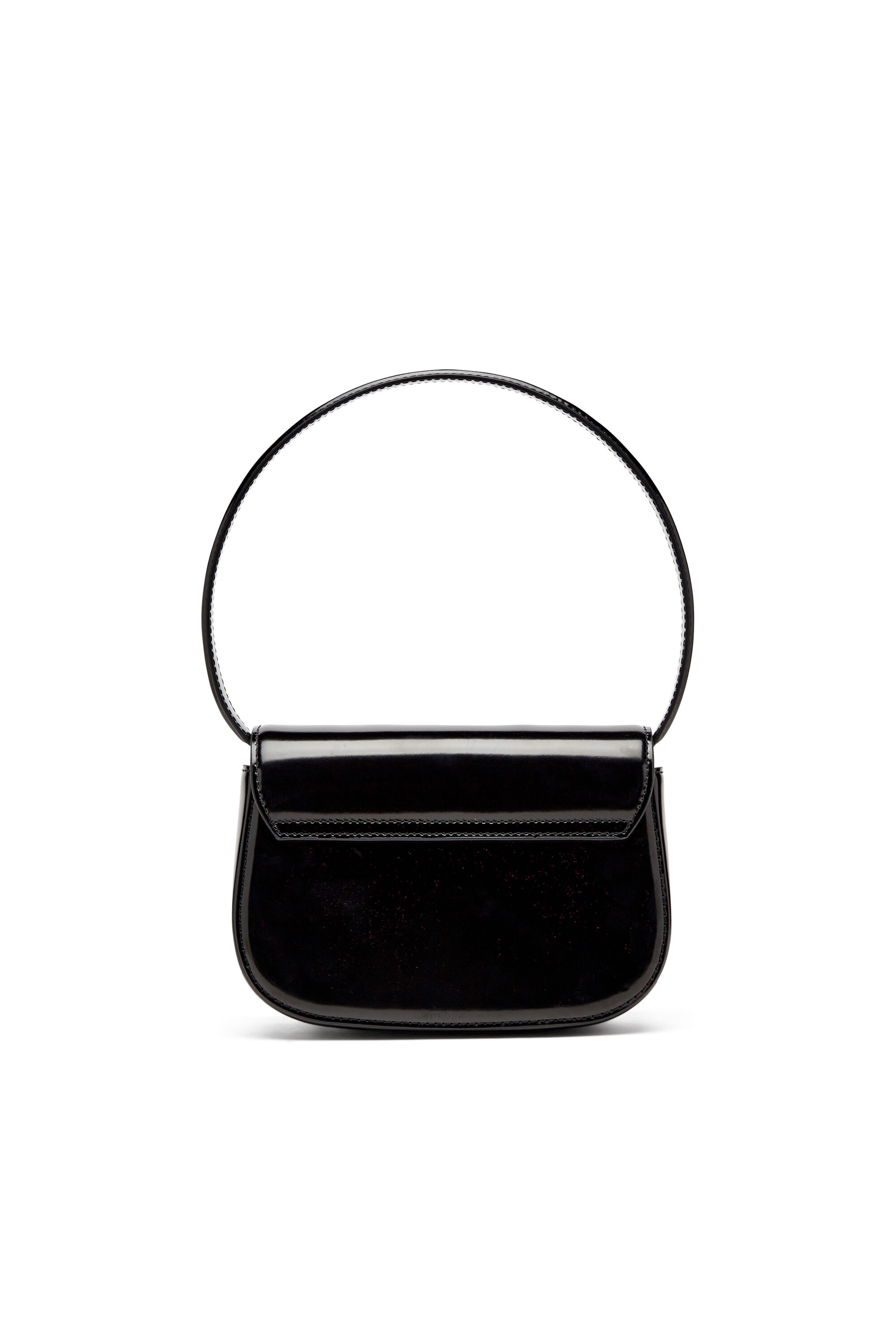 Diesel - 1DR, Damen 1DR-Ikonische Schultertasche aus verspiegeltem Leder in Schwarz - 3