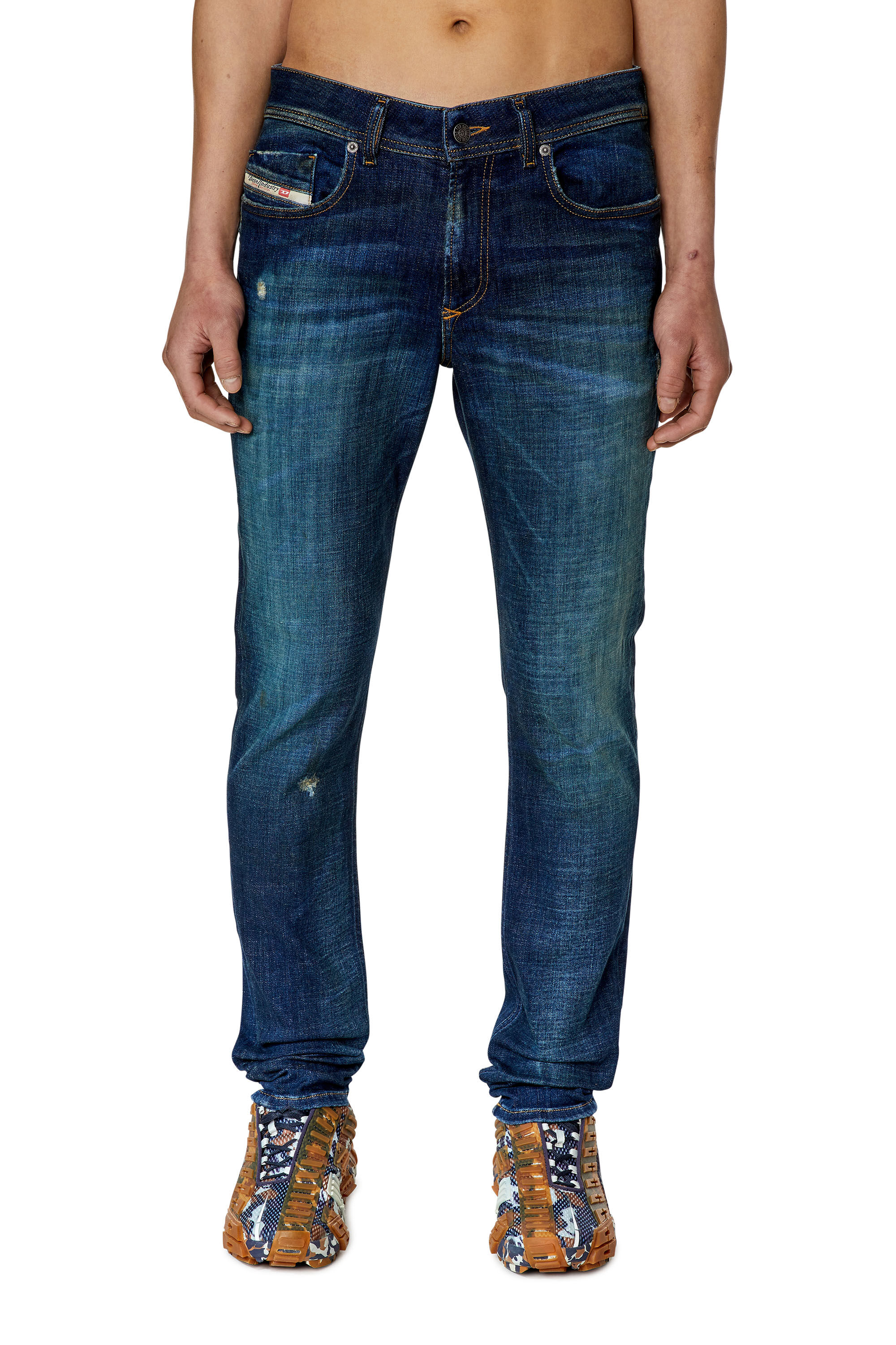 Diesel - 1979 Sleenker 09F09 Skinny Jeans, Dunkelblau - Image 3