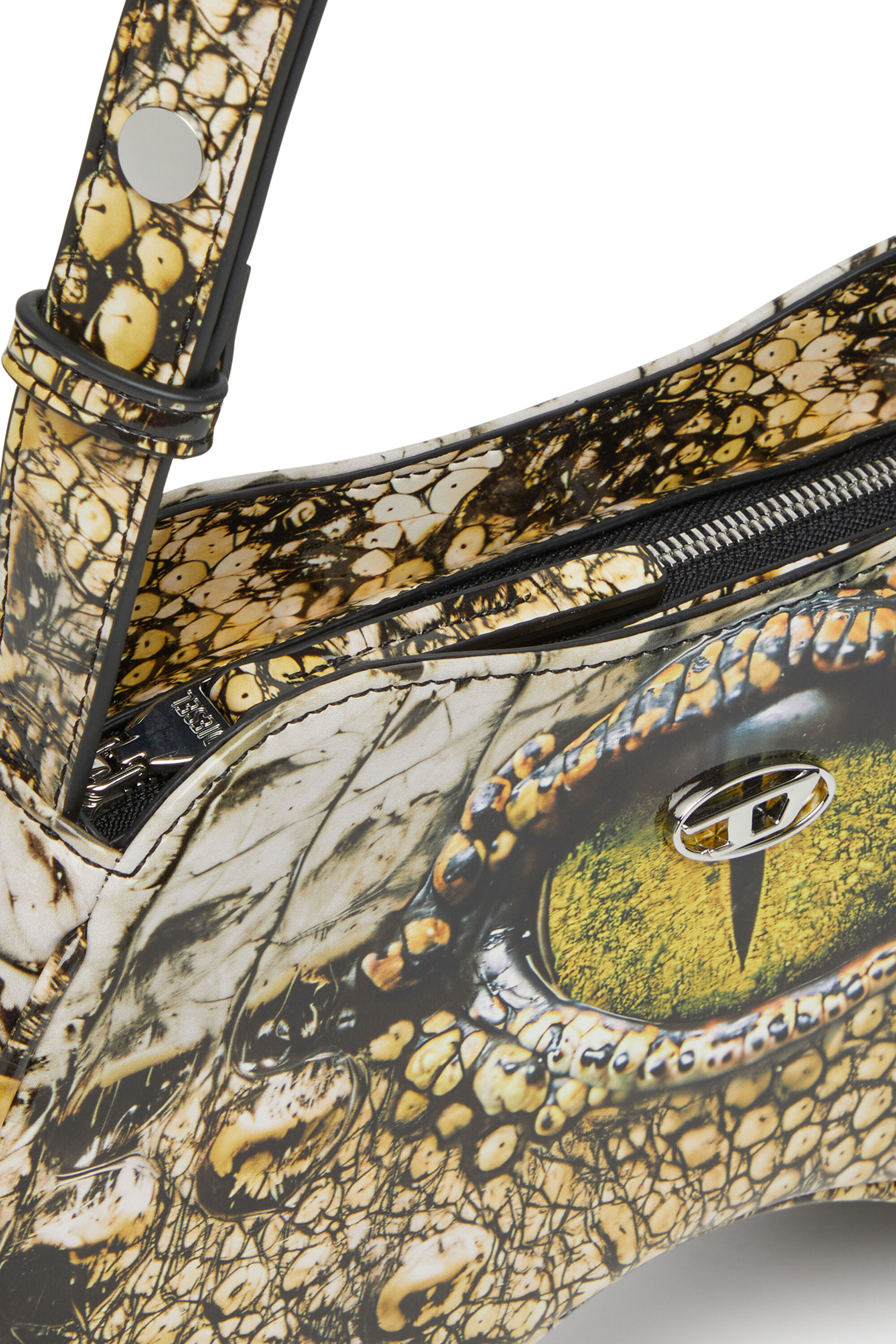 Diesel - PLAY SHOULDER, Damen Play-Glänzende Schultertasche in Gelb - 2
