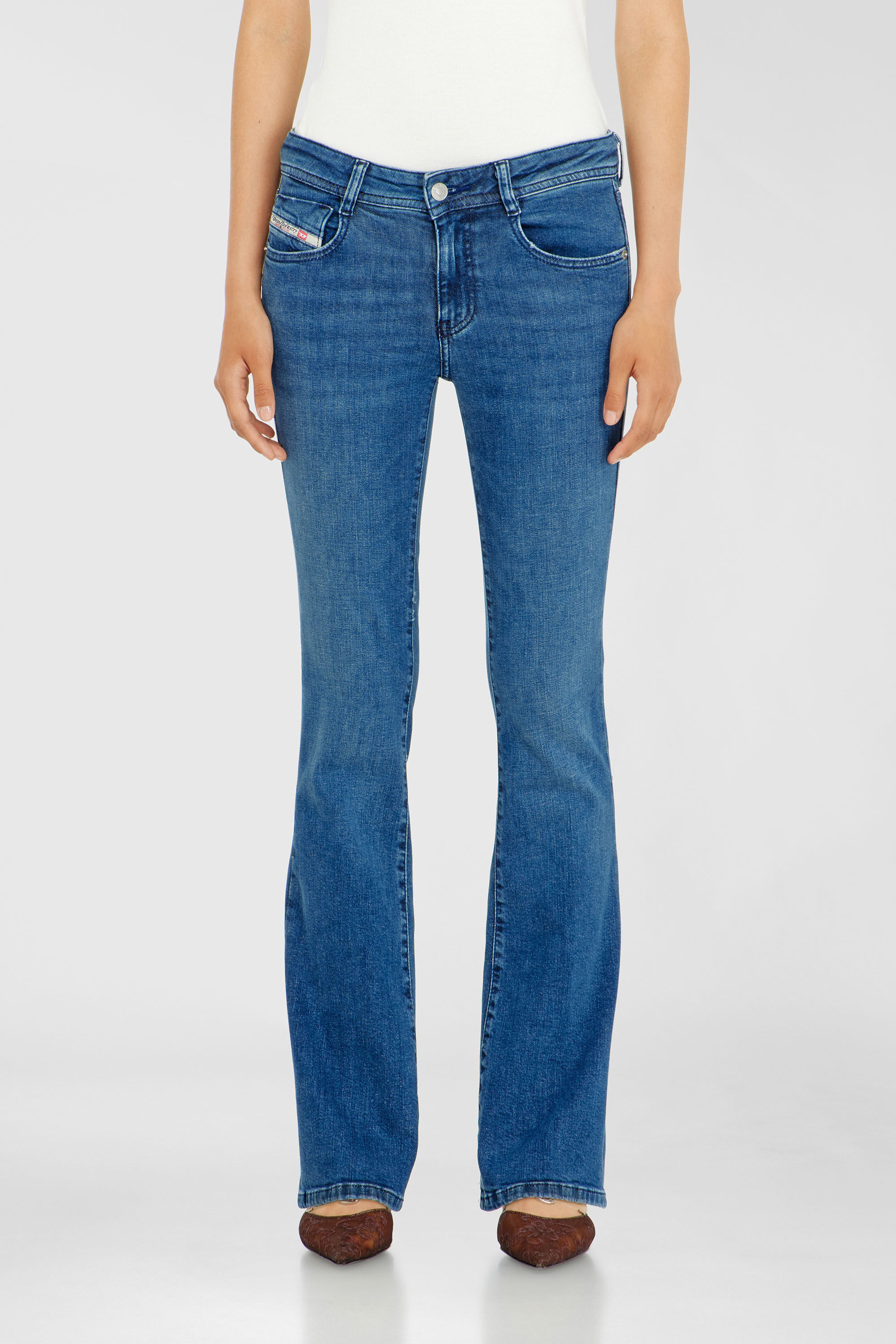 Diesel - Damen Bootcut Jeans 1969 D-Ebbey 0ADBB, Mittelblau - 4