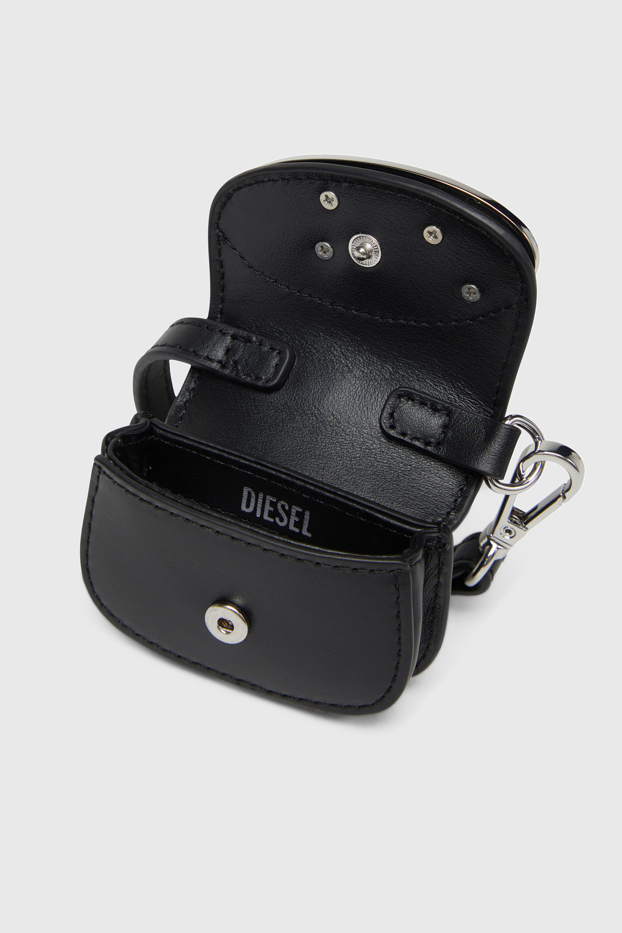 Diesel - 1DR MICRO, Damen Taschenanh&auml;nger aus Leder in Schwarz - 3