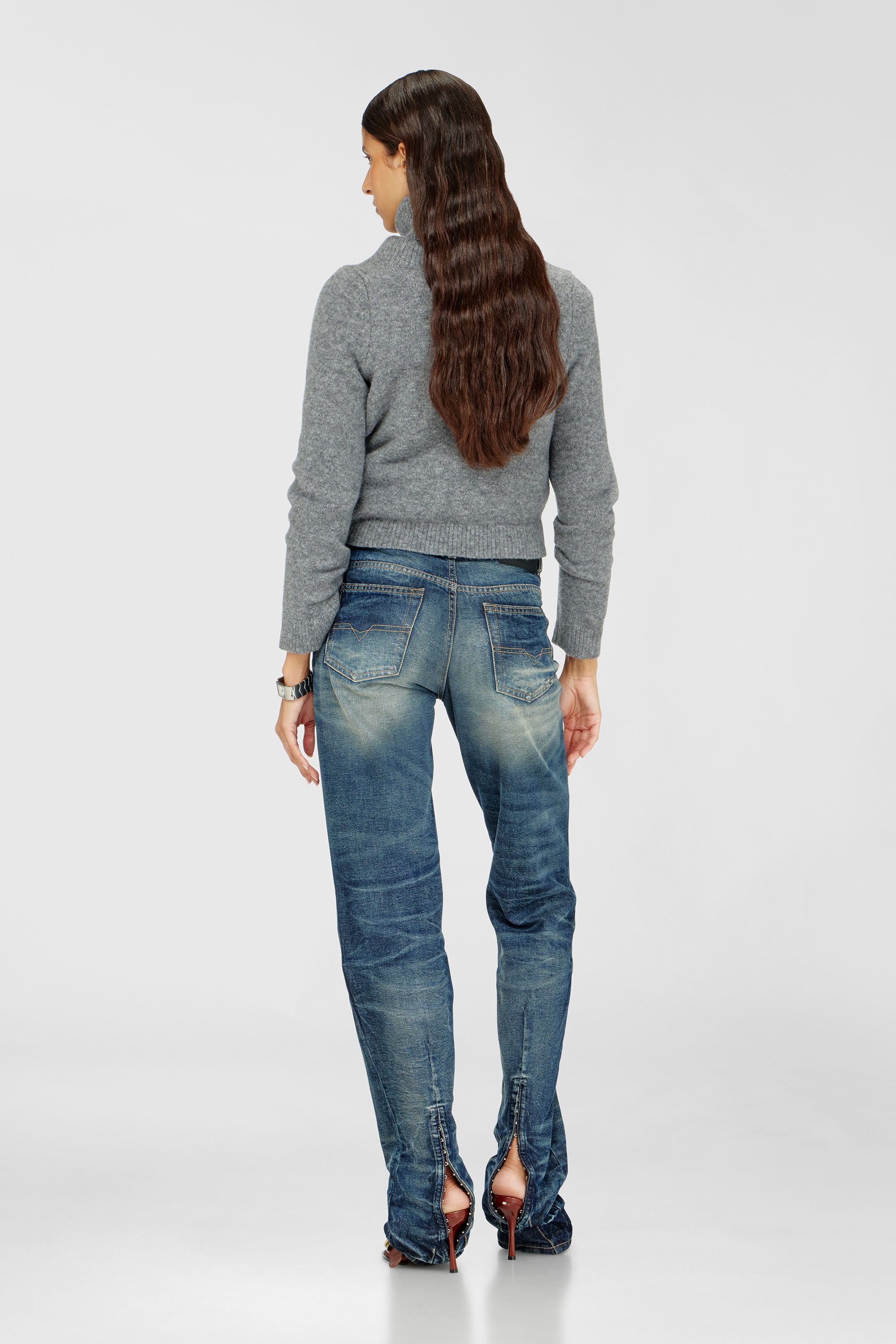 Diesel - Damen Regular Jeans D-Heel 0DBFC, Mittelblau - 3