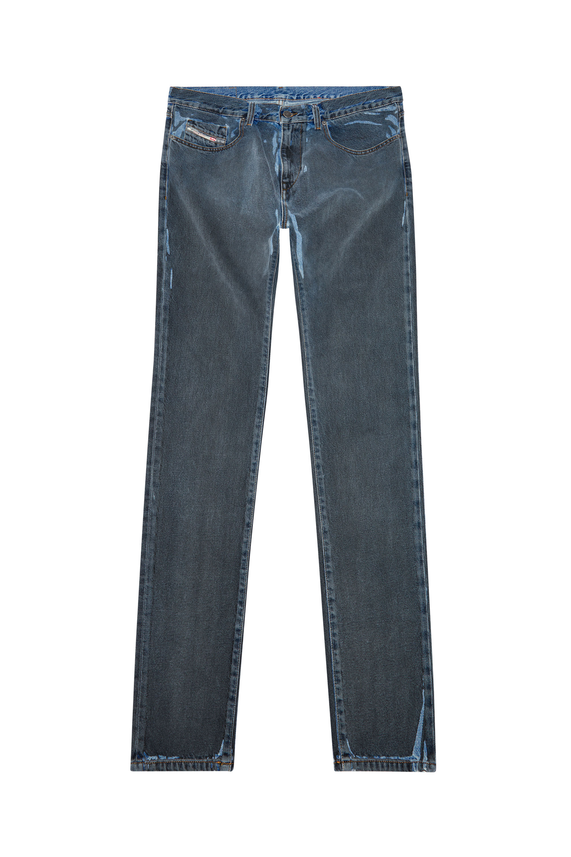 Diesel - Slim Jeans 2019 D-Strukt 09I47, Schwarz/Dunkelgrau - Image 2