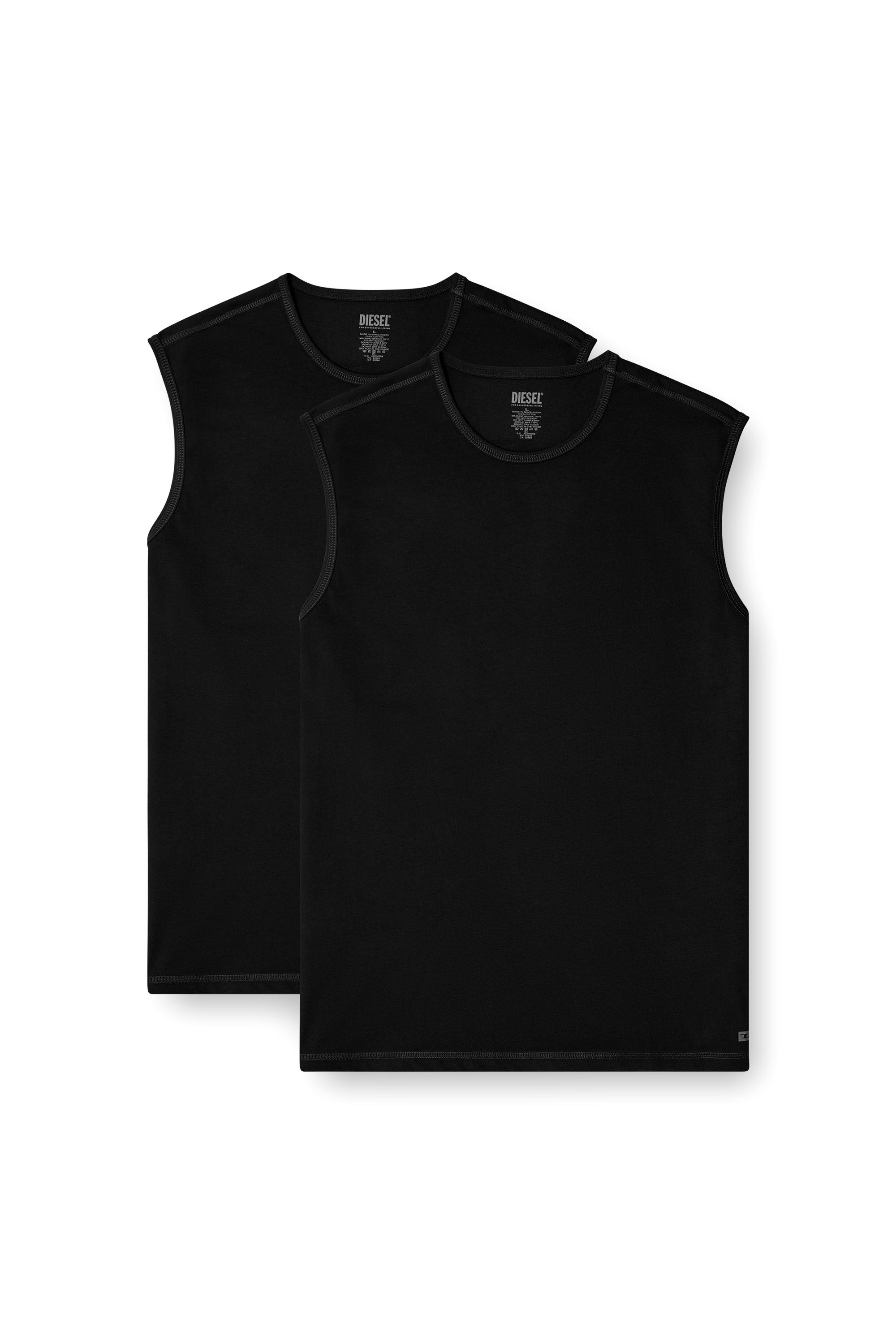 Diesel - TOM-UTLT-2PACK, Herren Tanktop im Zweierpack in Schwarz - 2