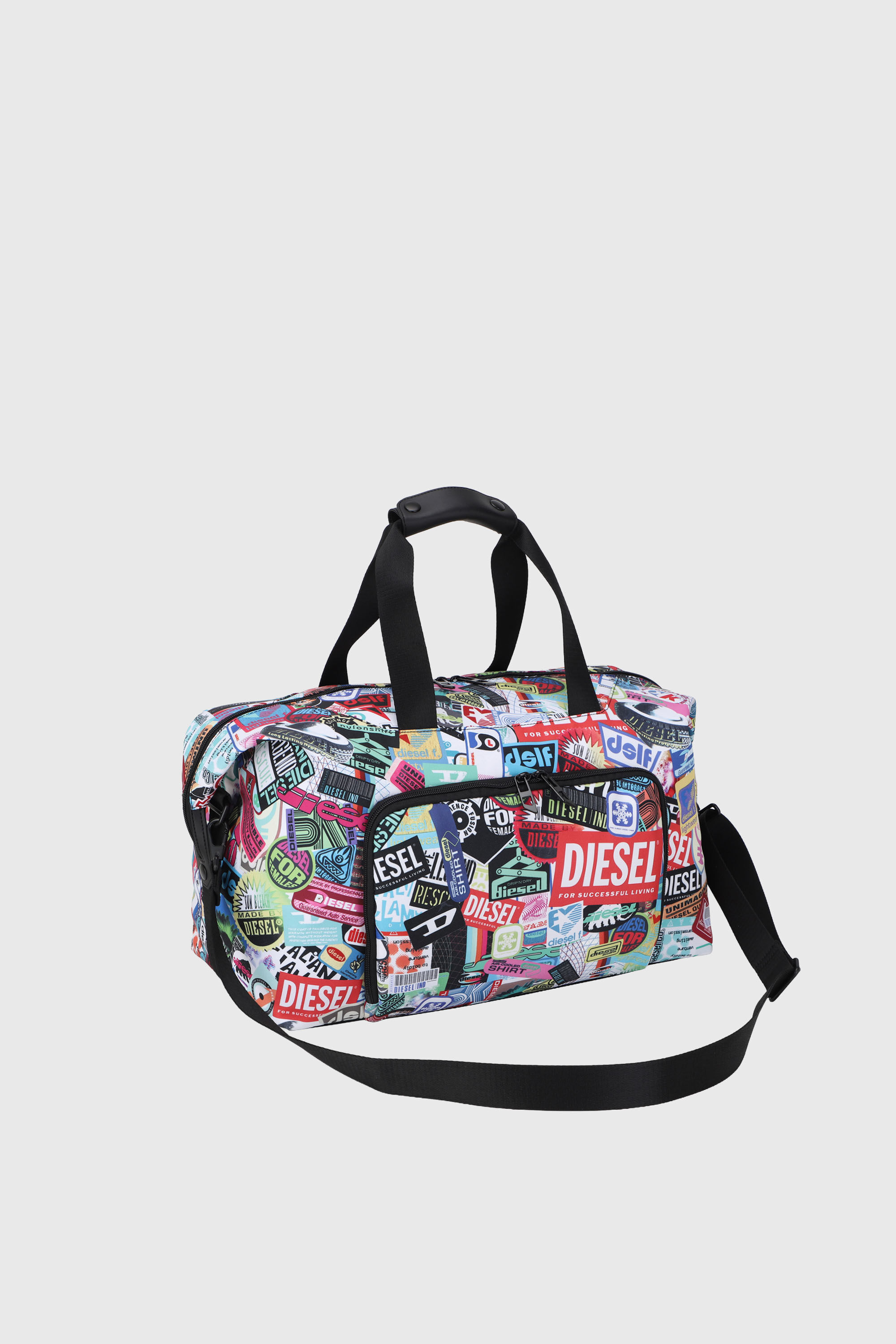 Diesel - DIESEL PC PRINTED DUFFLE-STICKERS- DSB00, Unisex Praktische Duffel-Tasche mit Aufklebern in Bunt - 6