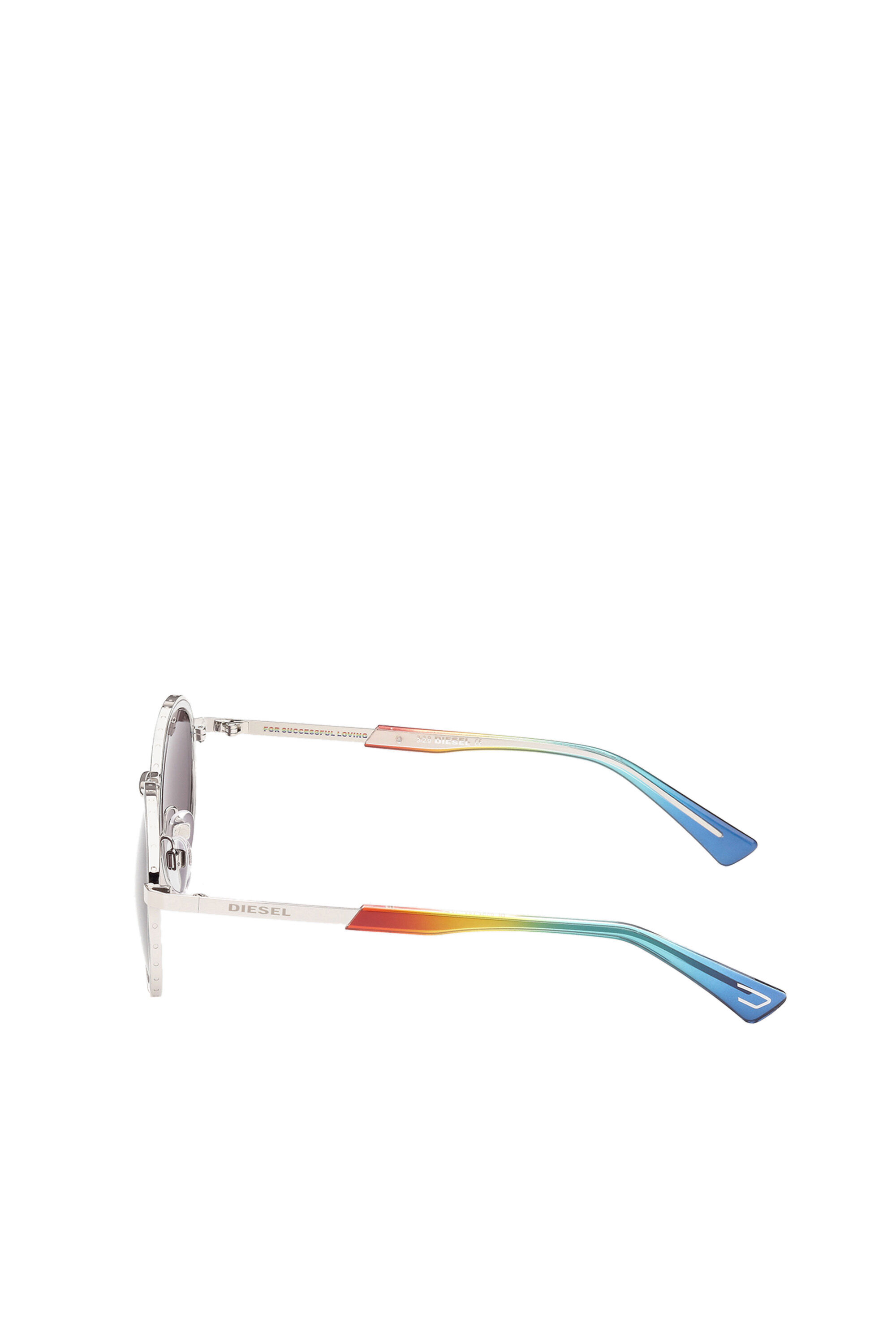 Diesel - DL0321, Unisex Unisex-Brille aus Metall aus der „Pride“-Kollektion in Bunt - 4