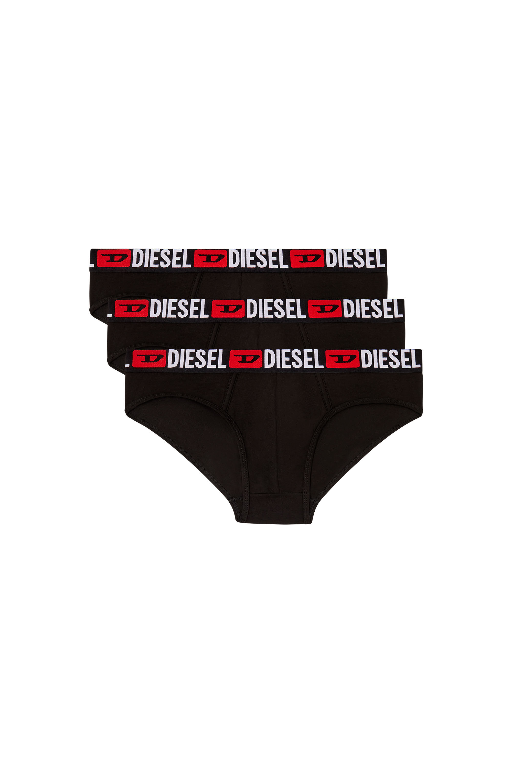 Diesel - UMBR-ANDRETHREEPACK, Herren Einfarbige Briefs im Dreierpack in Schwarz - 2